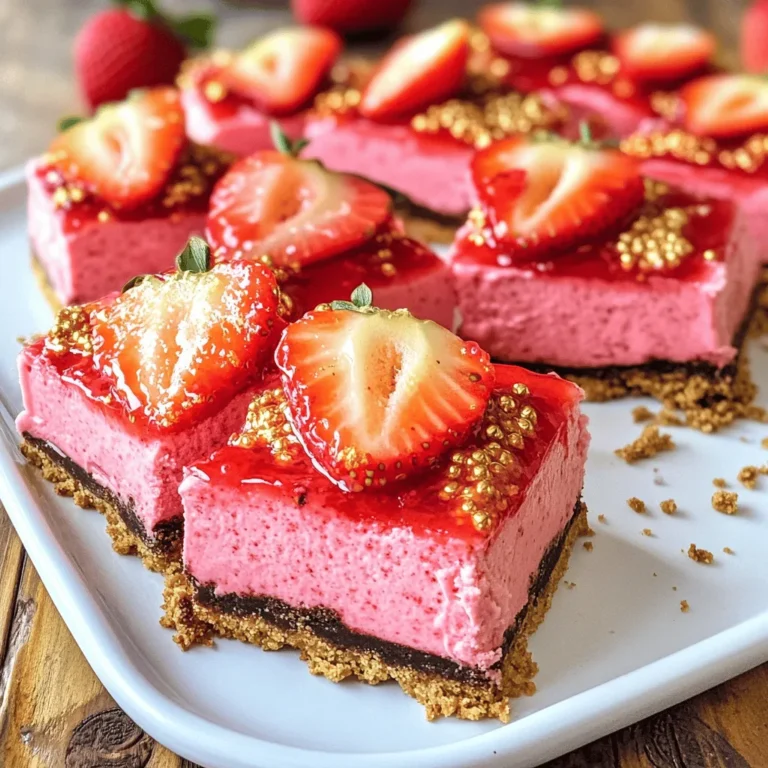 To make Golden Oreo Strawberry Cheesecake Bars, you need simple ingredients. They create a rich and creamy treat. This recipe combines sweet strawberries with a crunchy Oreo base.