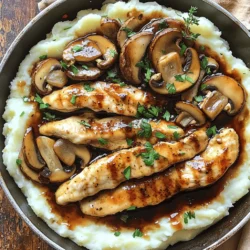 - 2 chicken breasts, sliced into strips - 2 cups mixed mushrooms (shiitake, cremini, and button), sliced - 1 medium onion, thinly sliced - 3 cloves garlic, minced