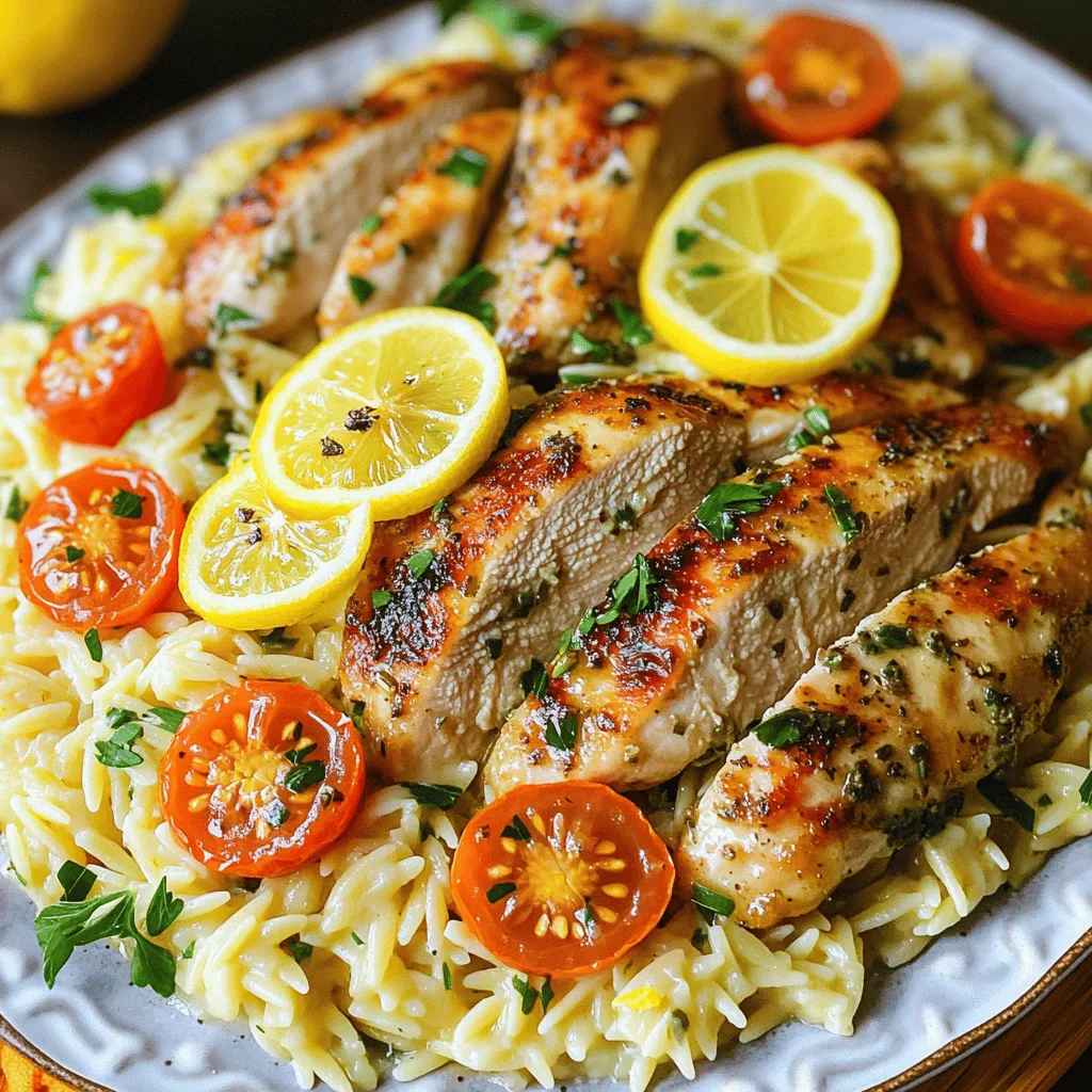 For Garlic Herb Chicken with Lemon Orzo, you will need: