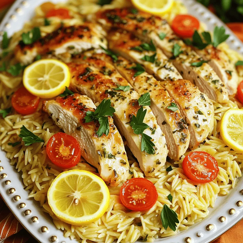 For Garlic Herb Chicken with Lemon Orzo, you will need: