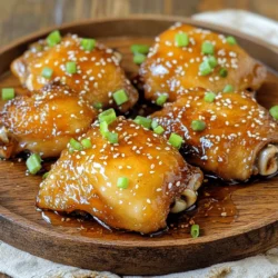 To make Honey Garlic Chicken, gather these main items: - 4 boneless, skinless chicken thighs - 1/4 cup honey - 3 tablespoons soy sauce (low sodium preferred) - 4 cloves garlic, minced - 1 tablespoon fresh ginger, grated - 1 tablespoon rice vinegar - 1 teaspoon sesame oil - Salt and pepper to taste - 2 green onions, chopped (for garnish) - Sesame seeds (for garnish) These simple ingredients create a sweet and savory flavor that many love. You can add some optional items to boost the taste: - Red pepper flakes for heat - Fresh herbs like cilantro for freshness - Lime juice for a zesty kick These extras can change the dish's flavor profile and make it more exciting. If you don't have some ingredients, here are some good swaps: - Chicken thighs can be replaced with chicken breasts. - Honey can be swapped with maple syrup for a different sweetness. - Soy sauce can be replaced with coconut aminos for a gluten-free option. These substitutes can help you make the recipe with what you have on hand. For the complete cooking process, check out the Full Recipe. To start, gather your ingredients. In a mixing bowl, mix these items: - 1/4 cup honey - 3 tablespoons soy sauce - 4 cloves garlic, minced - 1 tablespoon fresh ginger, grated - 1 tablespoon rice vinegar - 1 teaspoon sesame oil - Salt and pepper to taste Whisk everything together until smooth. This mix will flavor the chicken well. It’s important to coat the chicken fully. Next, place your chicken thighs in a bag or dish. Pour the marinade over them. Seal the bag or cover the dish. Let it sit in the fridge for at least 30 minutes. If you have time, marinate for up to 2 hours for more flavor. Now, preheat your oven to 400°F (200°C). Line a baking dish with parchment paper for easy cleanup. Remove the chicken from the marinade and set it in the dish. Keep some marinade for later. Bake the chicken for 20 minutes. While it bakes, take the reserved marinade. Pour it into a saucepan and heat it. Bring it to a boil, then lower the heat to let it simmer for 5-7 minutes. This will thicken it up. After 20 minutes, take the chicken out and brush it with the thickened sauce. Put it back into the oven for another 10-15 minutes. The chicken should reach 165°F (75°C) and turn golden brown. Let it rest before slicing. Serve your Honey Garlic Chicken warm. I like to garnish it with chopped green onions and a sprinkle of sesame seeds. This adds color and crunch. You can pair it with rice or steamed veggies for a complete meal. For the full recipe, refer to the previous section. To cook chicken just right, keep it at the right temperature. Aim for an internal temperature of 165°F (75°C). Use a meat thermometer for accuracy. This step ensures your chicken is safe to eat and juicy. Bake the chicken until golden brown for extra flavor. If you want crispy skin, broil it for a few minutes at the end. Marinating makes a big difference in taste. For the best flavor, let the chicken sit in the marinade for at least 30 minutes. If you have time, marinate it for 2 hours or even overnight. This allows the flavors to soak in deeply. Don't forget to save some marinade to use as a sauce later. It adds more flavor when brushed on during cooking. You can also grill or stir-fry honey garlic chicken. For grilling, preheat your grill and cook the chicken for 6-8 minutes on each side. This gives it a nice smoky taste. If you prefer stir-frying, cut the chicken into bite-sized pieces. Heat oil in a pan and cook on high heat for about 5-7 minutes. This method is quick and keeps the chicken tender. Try out these tips to make your honey garlic chicken even better. For a full recipe, check out the detailed instructions. {{image_2}} I love making honey garlic chicken wings for game day or a casual gathering. You can use the same marinade from the full recipe. Just coat the wings in the sauce and let them soak for about 30 minutes. Bake them at 400°F (200°C) for 25-30 minutes, flipping halfway. They turn crispy and sticky, perfect for dipping! If you want a quick meal, try honey garlic stir-fry. Cut the chicken into bite-sized pieces. Cook the chicken in a hot skillet until it's golden. Add your favorite veggies like bell peppers, broccoli, and snap peas. Then pour in the honey garlic sauce and stir until everything is well coated. Serve it over rice or noodles for a complete dish! For a kick, add some heat! Mix in red pepper flakes or sriracha to your marinade. This sweet and spicy honey garlic chicken is a flavor explosion. After baking, toss the chicken with extra sauce and serve it with a side of cool cucumber salad to balance the spice. Enjoy the sweet and spicy twist! After enjoying Honey Garlic Chicken, store leftovers properly. Let the chicken cool down first. Place it in an airtight container. This keeps the chicken fresh longer. Refrigerate it within two hours of cooking. Leftovers can stay good in the fridge for up to four days. Reheating the chicken is simple. You can use a microwave or an oven. For the microwave, place the chicken on a plate. Cover it with a damp paper towel to keep moisture. Heat in short bursts, about 30 seconds each, until warm. For the oven, preheat it to 350°F (175°C). Place the chicken in a baking dish and cover it with foil. Heat for about 15-20 minutes or until hot. Freezing is a great option for long-term storage. If you have extra chicken, let it cool completely. Wrap each piece in plastic wrap or foil. Then, place it in a freezer bag. Squeeze out all the air before sealing. Honey Garlic Chicken can last up to three months in the freezer. When ready to eat, thaw it in the fridge overnight before reheating. For best results, use the chicken within two months for optimal flavor. You can serve Honey Garlic Chicken with rice or noodles. Steamed broccoli pairs well too. Try a fresh salad for a crunch. You could also serve it with roasted vegetables for extra color and flavor. If you like it spicy, add some chili flakes on top. Yes, you can use pork or shrimp. Tofu is a great choice for a vegetarian version. Just adjust cooking times. Pork may need a few more minutes. Shrimp cooks quickly, so watch it closely. Tofu absorbs the marinade well, making it tasty. To make Honey Garlic Chicken in a slow cooker, follow these steps: 1. Mix the marinade as in the regular recipe. 2. Place the chicken in the slow cooker. 3. Pour the marinade over the chicken. 4. Cook on low for 4-5 hours or high for 2-3 hours. 5. Once done, you can thicken the sauce on the stove if desired. For a full and detailed recipe, check out the Full Recipe section. To make Honey Garlic Chicken, you need a few key ingredients. Here’s what you’ll need: - 4 boneless, skinless chicken thighs - 1/4 cup honey - 3 tablespoons soy sauce (low sodium preferred) - 4 cloves garlic, minced - 1 tablespoon fresh ginger, grated - 1 tablespoon rice vinegar - 1 teaspoon sesame oil - Salt and pepper to taste - 2 green onions, chopped (for garnish) - Sesame seeds (for garnish) This dish combines sweet and savory flavors. The honey gives a nice glaze, while the garlic and soy sauce add depth. Start by making the marinade. Mix honey, soy sauce, minced garlic, grated ginger, rice vinegar, sesame oil, salt, and pepper in a bowl. Whisk it until it’s smooth. This mixture is key for flavor. Next, take the chicken thighs and put them in a resealable bag or shallow dish. Pour the marinade over the chicken. Make sure it’s well coated. Seal the bag or cover the dish and let it sit in the fridge for at least 30 minutes. This helps the chicken absorb all the good flavors. While the chicken marinates, preheat your oven to 400°F (200°C). Line a baking dish with parchment paper. This makes cleanup easier. After marinating, take the chicken out of the fridge. Remove it from the marinade and place it in the dish. Save the marinade for later. Bake the chicken for 20 minutes. While it cooks, pour the leftover marinade into a small saucepan. Bring it to a boil over medium heat, then reduce it to a simmer. Let it thicken for about 5-7 minutes. After 20 minutes, take the chicken out. Brush it with the thickened marinade. Return it to the oven for another 10-15 minutes. The chicken should reach 165°F (75°C) and look golden brown. Once done, let it rest for a few minutes. Then slice it and serve. Garnish with chopped green onions and sesame seeds for a pop of color. Enjoy your Honey Garlic Chicken! For the complete steps, check the Full Recipe. Honey Garlic Chicken is tasty and easy to make. We explored key ingredients, like honey and garlic, and looked at useful substitutes. You learned step-by-step instructions, from marinade prep to delicious cooking methods. I shared tips for cooking perfectly and gave you fun variations to try. Lastly, I covered how to store leftovers and answered common questions. If you follow these steps, your meal will impress everyone. Enjoy cooking this dish and make it your own!