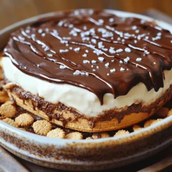 Here’s what you need to make the No-Bake Chocolate Eclair Cake. Each ingredient plays a key role in creating this easy dessert. - 2 packages (3.4 oz each) instant vanilla pudding mix - 3 cups milk - 1 container (8 oz) whipped topping (like Cool Whip) - 1 package (14.1 oz) graham crackers - 1 cup semi-sweet chocolate chips - 2 tablespoons unsalted butter - 1/4 cup milk (for the chocolate glaze) - 1/2 teaspoon vanilla extract - A pinch of salt These ingredients come together to create layers of creamy pudding, soft graham crackers, and rich chocolate glaze. The instant pudding mix gives your cake its delightful texture. The whipped topping adds a light and fluffy feel. The graham crackers provide the perfect crunch. If you want a richer chocolate taste, opt for high-quality chocolate chips. The unsalted butter helps the glaze shine. Don't skip the pinch of salt; it enhances the flavors! For the complete recipe, check out the Full Recipe section. Happy baking! - Step 1: In a large bowl, whisk together the instant vanilla pudding mix and 3 cups of cold milk. Mix until it’s smooth. This takes about 2 minutes. - Step 2: Next, gently fold in the whipped topping. The mixture should look fluffy and well combined. - Step 3: Grab a 9x13 inch baking dish. Arrange a single layer of graham crackers on the bottom. This forms the base of your cake. - Step 4: Spread half of the pudding mixture over the graham crackers. Make sure it covers them evenly. - Step 5: Add another layer of graham crackers on top of the pudding. This creates a nice structure for your cake. - Step 6: Spread the remaining pudding mixture over this layer of graham crackers. Top it with another layer of graham crackers. Now let’s make the chocolate glaze. - Step 7: In a small saucepan, melt the chocolate chips and butter over low heat. Stir continuously until it is smooth and shiny. - Step 8: Remove from heat. Stir in 1/4 cup of milk, vanilla extract, and a pinch of salt. This adds flavor to your glaze. - Step 9: Pour the chocolate glaze over the final layer of graham crackers. Spread it evenly to cover the cake. - Step 10: Cover the cake with plastic wrap and refrigerate for at least 4 hours. I recommend letting it chill overnight for the best taste. - Step 11: Before serving, slice into squares. Enjoy this delicious no-bake treat! For the full recipe, check out the details above. - Use cold milk for best results. Cold milk helps the pudding mix set well. - Chill overnight for improved texture. This gives the cake a creamier feel. - Opt for homemade whipped cream for a fresher taste. It adds a light touch to the cake. - Skipping the chilling time. This can lead to a soggy cake that lacks firmness. - Overmixing the pudding and whipped topping. This can make the texture too dense. - Using warm chocolate glaze. Warm glaze does not set properly and can ruin the look. Following these tips will help you create a perfect No-Bake Chocolate Eclair Cake. For more details, check the Full Recipe. {{image_2}} You can make No-Bake Chocolate Éclair Cake even better with some fun twists! Here are a few ideas: - Add fruit layers: You can slice up strawberries or bananas. They bring a fresh taste and look pretty. - Experiment with flavored pudding mixes: Try chocolate or butterscotch pudding. This change can surprise your taste buds. - Introduce a layer of peanut butter or Nutella: Spread a thin layer between the cake's layers. This adds a rich, nutty flavor. If you have special dietary needs, you can still enjoy this cake: - Gluten-free graham crackers: Look for gluten-free options in stores. They work great and taste good. - Vegan alternatives for whipped topping and milk: Use coconut cream or almond milk instead. This keeps the cake creamy and delicious. You can find the Full Recipe to try these variations and adjustments! To keep your No-Bake Chocolate Éclair Cake fresh, always store it in the fridge. Use an airtight container or cover it tightly with plastic wrap. This keeps it from absorbing other smells in the fridge. If you want to freeze it, slice the cake first. Wrap each piece in plastic wrap, then place them in a freezer bag. This way, you can enjoy a piece anytime. In the fridge, this cake stays good for about 3 to 5 days. After that, it may lose its taste and texture. Look for signs that the cake has gone bad. If you see mold or an off smell, it's time to toss it. Always trust your senses when it comes to food safety. For the best taste, enjoy it fresh! No-Bake Chocolate Éclair Cake lasts about 3 to 5 days in the fridge. Keep it covered with plastic wrap. This helps it stay fresh and moist. After a few days, the graham crackers may soften. But it will still taste great! Yes, you can make this cake a day ahead. It actually tastes better after sitting overnight. The flavors blend well, and the texture improves. Just be sure to cover it tightly before refrigerating. You can use vanilla wafer cookies or digestive biscuits instead of graham crackers. Both options work well. They add a nice flavor and texture to the cake. Yes, I recommend using instant pudding for this recipe. It sets quickly and gives the cake its creamy texture. Regular pudding takes longer to prepare and may not work as well. Absolutely! You can use milk chocolate or dark chocolate for the glaze. Each type gives a different flavor. Feel free to explore and find what you like best! This blog covered how to make a No-Bake Chocolate Éclair Cake. We discussed the ingredients and step-by-step instructions. You learned tips to avoid common mistakes and get more creative with flavors. Remember to store your cake properly to keep it fresh. I hope you feel ready to enjoy this delicious dessert. With a few simple steps, you can impress friends and family. Enjoy making your cake and have fun experimenting with different flavors!