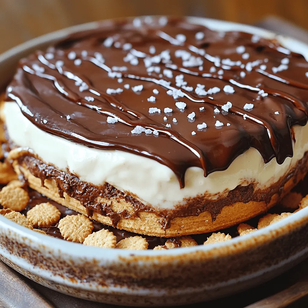 Here’s what you need to make the No-Bake Chocolate Eclair Cake. Each ingredient plays a key role in creating this easy dessert. - 2 packages (3.4 oz each) instant vanilla pudding mix - 3 cups milk - 1 container (8 oz) whipped topping (like Cool Whip) - 1 package (14.1 oz) graham crackers - 1 cup semi-sweet chocolate chips - 2 tablespoons unsalted butter - 1/4 cup milk (for the chocolate glaze) - 1/2 teaspoon vanilla extract - A pinch of salt These ingredients come together to create layers of creamy pudding, soft graham crackers, and rich chocolate glaze. The instant pudding mix gives your cake its delightful texture. The whipped topping adds a light and fluffy feel. The graham crackers provide the perfect crunch. If you want a richer chocolate taste, opt for high-quality chocolate chips. The unsalted butter helps the glaze shine. Don't skip the pinch of salt; it enhances the flavors! For the complete recipe, check out the Full Recipe section. Happy baking! - Step 1: In a large bowl, whisk together the instant vanilla pudding mix and 3 cups of cold milk. Mix until it’s smooth. This takes about 2 minutes. - Step 2: Next, gently fold in the whipped topping. The mixture should look fluffy and well combined. - Step 3: Grab a 9x13 inch baking dish. Arrange a single layer of graham crackers on the bottom. This forms the base of your cake. - Step 4: Spread half of the pudding mixture over the graham crackers. Make sure it covers them evenly. - Step 5: Add another layer of graham crackers on top of the pudding. This creates a nice structure for your cake. - Step 6: Spread the remaining pudding mixture over this layer of graham crackers. Top it with another layer of graham crackers. Now let’s make the chocolate glaze. - Step 7: In a small saucepan, melt the chocolate chips and butter over low heat. Stir continuously until it is smooth and shiny. - Step 8: Remove from heat. Stir in 1/4 cup of milk, vanilla extract, and a pinch of salt. This adds flavor to your glaze. - Step 9: Pour the chocolate glaze over the final layer of graham crackers. Spread it evenly to cover the cake. - Step 10: Cover the cake with plastic wrap and refrigerate for at least 4 hours. I recommend letting it chill overnight for the best taste. - Step 11: Before serving, slice into squares. Enjoy this delicious no-bake treat! For the full recipe, check out the details above. - Use cold milk for best results. Cold milk helps the pudding mix set well. - Chill overnight for improved texture. This gives the cake a creamier feel. - Opt for homemade whipped cream for a fresher taste. It adds a light touch to the cake. - Skipping the chilling time. This can lead to a soggy cake that lacks firmness. - Overmixing the pudding and whipped topping. This can make the texture too dense. - Using warm chocolate glaze. Warm glaze does not set properly and can ruin the look. Following these tips will help you create a perfect No-Bake Chocolate Eclair Cake. For more details, check the Full Recipe. {{image_2}} You can make No-Bake Chocolate Éclair Cake even better with some fun twists! Here are a few ideas: - Add fruit layers: You can slice up strawberries or bananas. They bring a fresh taste and look pretty. - Experiment with flavored pudding mixes: Try chocolate or butterscotch pudding. This change can surprise your taste buds. - Introduce a layer of peanut butter or Nutella: Spread a thin layer between the cake's layers. This adds a rich, nutty flavor. If you have special dietary needs, you can still enjoy this cake: - Gluten-free graham crackers: Look for gluten-free options in stores. They work great and taste good. - Vegan alternatives for whipped topping and milk: Use coconut cream or almond milk instead. This keeps the cake creamy and delicious. You can find the Full Recipe to try these variations and adjustments! To keep your No-Bake Chocolate Éclair Cake fresh, always store it in the fridge. Use an airtight container or cover it tightly with plastic wrap. This keeps it from absorbing other smells in the fridge. If you want to freeze it, slice the cake first. Wrap each piece in plastic wrap, then place them in a freezer bag. This way, you can enjoy a piece anytime. In the fridge, this cake stays good for about 3 to 5 days. After that, it may lose its taste and texture. Look for signs that the cake has gone bad. If you see mold or an off smell, it's time to toss it. Always trust your senses when it comes to food safety. For the best taste, enjoy it fresh! No-Bake Chocolate Éclair Cake lasts about 3 to 5 days in the fridge. Keep it covered with plastic wrap. This helps it stay fresh and moist. After a few days, the graham crackers may soften. But it will still taste great! Yes, you can make this cake a day ahead. It actually tastes better after sitting overnight. The flavors blend well, and the texture improves. Just be sure to cover it tightly before refrigerating. You can use vanilla wafer cookies or digestive biscuits instead of graham crackers. Both options work well. They add a nice flavor and texture to the cake. Yes, I recommend using instant pudding for this recipe. It sets quickly and gives the cake its creamy texture. Regular pudding takes longer to prepare and may not work as well. Absolutely! You can use milk chocolate or dark chocolate for the glaze. Each type gives a different flavor. Feel free to explore and find what you like best! This blog covered how to make a No-Bake Chocolate Éclair Cake. We discussed the ingredients and step-by-step instructions. You learned tips to avoid common mistakes and get more creative with flavors. Remember to store your cake properly to keep it fresh. I hope you feel ready to enjoy this delicious dessert. With a few simple steps, you can impress friends and family. Enjoy making your cake and have fun experimenting with different flavors!