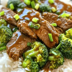 - 1 pound flank steak - 2 cups broccoli florets - 1/4 cup low sodium soy sauce - 2 tablespoons oyster sauce - 2 tablespoons cornstarch - 2 tablespoons sesame oil - 1 tablespoon brown sugar - 3 cloves garlic, minced - 1 teaspoon grated ginger - 1/4 cup beef broth - 2 tablespoons chopped green onions (for garnish) - Cooked rice (for serving) The key to this dish is the flank steak. It is tender and rich in flavor. The broccoli adds a nice crunch and color. The sauce brings everything together with a savory taste. - Instant Pot - Sauté spoon - Mixing bowl You need an Instant Pot for quick cooking. A sauté spoon helps mix ingredients well. A mixing bowl is great for marinating the beef. - Cooked rice - Optional garnishes Serve this dish over warm cooked rice. It soaks up the sauce well. You can add chopped green onions on top for a fresh touch. Enjoy your meal with family or friends! If you want the full recipe, check out the complete guide for step-by-step instructions. To start, I mix soy sauce, oyster sauce, sesame oil, brown sugar, garlic, ginger, and beef broth in a bowl. This mix forms a savory base for the beef. Once well combined, I add the thinly sliced flank steak to the bowl. It’s important to coat each piece so it absorbs the flavors. I let it marinate for 10-15 minutes. This short time helps the beef get tender and tasty while I prep the broccoli. Next, I set my Instant Pot to Sauté mode and add a tablespoon of sesame oil. When the oil is hot, I place the marinated beef in a single layer. Browning the beef is key. It seals in juices and adds a nice flavor. I sauté the beef for 2-3 minutes until it turns brown. After browning, I sprinkle cornstarch over the beef and stir. This step helps thicken the sauce later, making it rich and delicious. Now comes the fun part! I add the remaining marinade to the beef and stir everything together. Then, I layer the broccoli florets on top of the beef without stirring. This helps the broccoli steam perfectly. I close the lid, set the valve to Sealing, and select Manual or Pressure Cook mode. I set the cooking time for 10 minutes. Once the cooking is done, I let it naturally release pressure for 5 minutes. Afterward, I do a quick release for any extra steam. If the sauce needs thickening, I turn on Sauté mode again. I simmer it until I reach the right consistency. Finally, I serve the dish hot over rice, garnished with green onions. For the full recipe, check out the details! To enhance your Instant Pot Beef and Broccoli, consider adjusting the soy sauce. If you like it salty, keep the amount the same. For a milder taste, reduce the soy sauce by one tablespoon. You can also try adding a splash of rice vinegar for a tangy twist. If you want an alternative marinade, mix equal parts of teriyaki sauce and soy sauce. This gives a sweet and savory flavor. You could use hoisin sauce for a richer taste too. To ensure your beef is tender, choose flank steak and slice it thinly against the grain. This helps break down the muscle fibers. When you sauté the beef, do not overcrowd the pot. This allows each piece to brown well. For cooking broccoli, add it on top of the beef. This keeps it from becoming mushy. The steam from the beef cooks the broccoli perfectly. Make sure to check that the broccoli is bright green and tender but still crisp. Pair your beef and broccoli with cooked rice or noodles for a complete meal. Jasmine rice or egg noodles work well. Add some sesame seeds on top for a nice crunch and extra flavor. To present your dish, use a white plate to show off the colors. Arrange the beef and broccoli neatly, and sprinkle chopped green onions on top. This makes your meal look as good as it tastes. For the full recipe, check out the details above. {{image_2}} You can switch out beef for other proteins. Chicken works great for a lighter meal. Tofu is perfect for a vegetarian option. If you use chicken, cut it into bite-sized pieces. Cook it for about 5 minutes less than beef. Tofu needs less time too; sauté it until golden. This gives it a nice texture. To make a plant-based version, use firm tofu or tempeh. Both soak up flavor well. You can also use mushrooms for a hearty texture. Replace beef broth with vegetable broth to keep it vegan. Add some extra veggies like bell peppers or carrots for color and taste. Add different spices to change the flavor. Consider adding red pepper flakes for heat. You can also use hoisin sauce for a sweet twist. Try a splash of sesame oil for a nutty flavor. Explore regional styles by adding ingredients like sriracha for a Thai flair or soy sauce for a classic touch. Each variation makes the dish your own, so have fun with it! To keep your beef and broccoli fresh, store it in an airtight container. Place it in the fridge right away. Your dish will stay good for about 3 to 4 days. If you want it to last longer, freezing is a great option. To freeze, let the dish cool first. Then, portion it into freezer-safe bags or containers. Remove any air to prevent freezer burn. When you are ready to eat, thaw it overnight in the fridge. Reheat it gently on the stove or in the microwave. This helps keep the beef tender and the broccoli bright. The best way to reheat is on the stove. Use low heat and add a splash of water or broth. This keeps the dish moist and flavorful. If you use a microwave, heat in short bursts. Stir it often to ensure even heating. Enjoy your meal just like when it was fresh! To thicken your sauce, you can use cornstarch. After cooking, turn on the Sauté mode. Let the sauce simmer for a few minutes. Stir in a mix of cornstarch and water. This will help create a nice, thick sauce. Yes, you can use frozen broccoli. Just add it to the pot during the last few minutes of cooking. Frozen broccoli cooks faster than fresh. So, adjust the cook time to about 8 minutes. This way, your broccoli stays bright and tender. To avoid tough beef, choose flank steak and slice it thin against the grain. Marinate it for at least 10 minutes. This helps break down tough fibers. Also, don’t overcook it! Stick to the set cook time for the best results. Absolutely, you can double the recipe. Just ensure your Instant Pot can hold all the ingredients. You might need to adjust the cooking time slightly. Check the beef for tenderness after the normal time. If needed, add a few more minutes. This post guides you through making a tasty beef and broccoli dish using an Instant Pot. We covered key ingredients, tools needed, and step-by-step instructions. I also shared tips for perfecting flavors and options for variations, including vegan choices. Remember to store leftovers properly and use recommended methods for reheating. Enjoy experimenting with this dish, and don’t hesitate to make it your own. Cooking can be simple and fun—your new meal is just a recipe away!