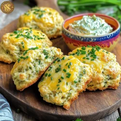 For savory herb and cheese scones, you need simple yet essential ingredients. Here’s what you’ll need: - 2 cups all-purpose flour - 1 tablespoon baking powder - 1/2 teaspoon baking soda - 1 teaspoon salt - 1/4 cup cold unsalted butter, cubed - 1 cup shredded sharp cheddar cheese - 1/4 cup grated Parmesan cheese - 2 tablespoons fresh chives, chopped - 2 tablespoons fresh parsley, chopped - 3/4 cup buttermilk (or milk with 1 tablespoon lemon juice added) - 1 large egg, beaten (for egg wash) These ingredients come together to create a flaky, flavorful scone. The flour provides structure, while the baking powder and baking soda help them rise. The cheeses add richness and depth. Choosing fresh herbs makes a big difference in flavor. I recommend using chives and parsley. They add a bright taste that pairs well with cheese. For cheese, use sharp cheddar for a bold flavor and Parmesan for a nutty touch. Always use fresh herbs when possible. Dried herbs won’t give you the same pop of taste. When picking out ingredients, look for high-quality items. Choose all-purpose flour that feels fine and light. For butter, pick unsalted, cold, and firm. Fresh herbs should look vibrant and smell fragrant. For cheese, buy blocks and shred them yourself for the best flavor and texture. This small step enhances the overall taste of your scones. If you want to see the complete list of ingredients and detailed steps, check the Full Recipe. Start by preheating your oven to 400°F (200°C). This temperature helps the scones rise well. While the oven heats, line a baking sheet with parchment paper. This keeps the scones from sticking and makes clean-up easy. In a large mixing bowl, combine the dry ingredients: 2 cups of flour, 1 tablespoon of baking powder, 1/2 teaspoon of baking soda, and 1 teaspoon of salt. Use a whisk to mix them well. Next, add the cold, cubed butter. You can use a pastry cutter or your fingers to blend it in. Mix until it looks like coarse crumbs. Then, fold in 1 cup of sharp cheddar cheese, 1/4 cup of Parmesan, and the fresh herbs. This adds lots of flavor. Finally, pour in 3/4 cup of buttermilk. Mix gently, just until everything comes together. Don’t over-mix, as this will make your scones tough. Once mixed, transfer the dough to a floured surface. Knead it gently for about 1 minute. This helps build some structure. Shape the dough into a circle about 1 inch thick. Use a knife or pizza cutter to cut it into 8 wedges. Place the wedges on your prepared baking sheet. Brush the tops with the beaten egg to give a shiny finish. Bake them in your preheated oven for 18-20 minutes. Watch for a golden brown color on top. After baking, allow them to cool slightly on a wire rack. Enjoy these savory herb and cheese scones warm, or serve them later with a tasty dip. For more details, check out the Full Recipe. To get the best scones, start with cold butter. This helps create a flaky texture. Cut butter into small cubes before adding it to the flour mix. Next, only mix the dough until it holds together. Over-mixing makes the scones tough. You want a slightly sticky dough. This means they will rise well and have a tender inside. One big mistake is not using fresh ingredients. Old baking powder or stale herbs can ruin your scones. Also, remember to measure flour correctly. Scoop it with a cup and level it off. If you pack it in, your scones may turn out dense. Lastly, don’t skip the egg wash! It gives a nice golden color and shine. Bake your scones at 400°F (200°C). This high heat helps them rise quickly. Check them after 18 minutes. They should be golden brown on top. If they are not done, add another minute or two. Let them cool on a wire rack for a few minutes before serving. This helps them stay soft inside. If you follow these tips, you will enjoy warm, tasty scones every time! For the Full Recipe, check the earlier section. {{image_2}} You can easily change up the flavors in your scones. If you want a different cheese, try feta or gouda. Both melt well and add great taste. You can also use herbs like thyme or rosemary instead of chives and parsley. If you like a bit of heat, add some red pepper flakes or jalapeños. For a sweeter touch, mix in some dried fruit like cranberries or apricots. These swaps keep your scones fresh and exciting. Spices can elevate your scones to another level. If you love garlic, add garlic powder to your dough. For a zesty kick, sprinkle in some black pepper or smoked paprika. You can mix in some sun-dried tomatoes for a Mediterranean vibe. Another option is to add a hint of lemon zest for brightness. Each of these additions can change the flavor profile and make your scones unique. Scones shine when paired with the right sides. Serve them warm with whipped herb butter. A tangy yogurt dip is also a great choice. You can enjoy them alongside a fresh salad or soup for a full meal. If you want a savory breakfast, serve them with eggs or bacon. For a cozy afternoon snack, pair them with tea or coffee. These pairings enhance the scone experience and make it more enjoyable. To keep your savory herb and cheese scones fresh, store them in an airtight container. This helps maintain their soft texture. If you leave them out, they can dry out quickly. Place a paper towel inside the container to absorb moisture. This will help keep the scones from getting soggy. When you want to enjoy your leftover scones, reheating is easy. Preheat your oven to 350°F (175°C). Place the scones on a baking sheet. Bake them for about 5 to 10 minutes. This warms them through and makes them taste fresh again. You can also use a microwave. Just heat each scone for about 15 to 20 seconds. However, the oven gives a better texture. Freezing scones is a great way to save them for later. First, let the scones cool completely. Then, wrap each one tightly in plastic wrap. Place them in a freezer-safe bag or container. They can last up to three months in the freezer. When you're ready to eat, thaw them in the fridge overnight. Then, reheat them in the oven for a delicious treat. Yes, you can make these scones ahead of time. Prepare the dough and cut it into wedges. Then, wrap them tightly in plastic wrap and store them in the fridge for up to 24 hours. When you are ready to bake, simply brush them with the egg wash and bake. They will taste fresh and delicious! You can use many types of cheese in these scones. Try using feta for a tangy flavor. Goat cheese adds a nice creaminess. For a milder taste, mozzarella works great too. Feel free to mix and match cheeses to find your favorite combination! Look for a golden brown color on top. The scones should rise nicely and feel firm when you touch them. A toothpick inserted in the center should come out clean. If it has wet dough on it, bake a bit longer. You can find the Full Recipe for Savory Herb and Cheese Scones in the earlier section of this article. Enjoy baking! This blog post covered essential scone-making steps. We discussed key ingredients, mixing techniques, and oven prep. You learned how to achieve the perfect texture and avoid common mistakes. We explored fun variations and the best storage methods. In conclusion, with the right ingredients and techniques, you can make delicious scones at home. By following these tips, you’ll impress your friends and family. Happy baking!