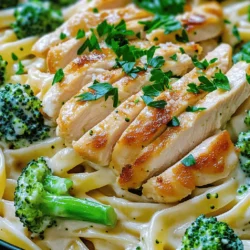 Chicken and Broccoli Alfredo Creamy Comfort Dish