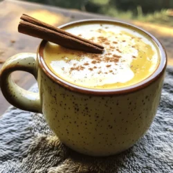- 1 cup oat milk - 1 espresso shot or 1/2 cup brewed coffee - 1 tablespoon honey (adjust to taste) - 1/2 teaspoon ground cinnamon - 1/4 teaspoon vanilla extract - A pinch of sea salt - Cinnamon stick or ground cinnamon for garnish If you cannot find oat milk, you can use almond milk or soy milk. Both options offer a creamy texture. For honey, maple syrup is a great alternative if you want a vegan choice. You could also use agave syrup. If you want a stronger cinnamon flavor, try adding 1 teaspoon of cinnamon instead of 1/2 teaspoon. - Oat Milk: This milk is dairy-free and rich in fiber. It helps keep your heart healthy. - Espresso or Coffee: Coffee boosts your energy and can improve focus. It is also rich in antioxidants. - Honey: Honey adds sweetness and has natural antibacterial properties. It can soothe a sore throat. - Ground Cinnamon: This spice has anti-inflammatory effects and may help regulate blood sugar. - Vanilla Extract: This adds flavor and has calming properties, improving your mood. - Sea Salt: A pinch of salt can enhance sweetness and improve overall flavor. This Cinnamon Honey Oat Milk Latte is not just tasty; it's also packed with benefits from each ingredient. Enjoy making this rich and creamy drink! For the full recipe, check out the instructions above. To make your Cinnamon Honey Oat Milk Latte, start by brewing your coffee. You can use a shot of espresso or a half cup of brewed coffee. Set this aside to cool slightly. Next, heat your oat milk in a small saucepan. Use medium heat to warm it gently, stirring often. You want it warm but not boiling, as this can change the taste. Once warm, whisk in the honey, ground cinnamon, vanilla extract, and a pinch of sea salt. This step is key for blending the flavors. After combining, pour the brewed coffee into a large mug. Slowly add the cinnamon honey oat milk on top. Stir gently to mix everything well. For the final touch, sprinkle a bit of ground cinnamon on top or add a cinnamon stick for a nice look. This adds flavor and makes your drink feel special. If you choose to brew coffee, make sure it is strong. Use fresh, quality coffee beans for the best flavor. Grind your beans just before brewing for freshness. If you use an espresso machine, follow the machine’s instructions for the best shot. Remember, a good espresso should have a rich, thick crema on top. This gives your latte a nice look and taste. Frothing oat milk at home is easy and fun. You can use a whisk, a frother, or even a jar with a lid. If you use a whisk, whisk quickly until you see bubbles forming. If you use a frother, dip it into the oat milk and turn it on. Move it up and down to froth well. With the jar method, fill the jar halfway, close the lid tightly, and shake it hard. Do this for about 30 seconds. Let it sit for a minute to settle before using. Frothy oat milk makes your latte rich and creamy. For the complete recipe, check out the Full Recipe section! When making a cinnamon honey oat milk latte, some errors can ruin the drink. Here are key mistakes to watch for: - Heating Oat Milk Too Much: If you let it boil, it can curdle. - Not Whisking Properly: You need to whisk well to mix the flavors. - Using Old Coffee: Fresh coffee makes a big difference in taste. - Skipping the Salt: A pinch of sea salt enhances all the flavors. To make your latte just right, you can change the sweetness and flavor. If you want it sweeter, add more honey. Just keep tasting as you go. If you like it spicier, add more ground cinnamon. You can also play with vanilla extract for a richer flavor. Try adding a dash of cocoa powder for a chocolate twist. Serving your latte well can make it even more special. Use a large mug to show off the layers. A sprinkle of ground cinnamon on top gives it a nice look. You can also add a cinnamon stick for garnish. This adds flavor and makes the drink feel cozy. Serve it warm and enjoy the rich taste with every sip. For the complete recipe, check out the Full Recipe section. {{image_2}} If you want a dairy-free option, oat milk is a great choice. It has a rich taste. You can also try almond milk or cashew milk for a nutty flavor. Coconut milk adds a creamy texture and a hint of coconut. Experiment to find your favorite! You can customize your cinnamon honey oat milk latte with fun flavors. Add a splash of maple syrup for extra sweetness. Try a dash of nutmeg or cardamom for warmth. You can even mix in some cocoa powder for a mocha twist. Get creative and find what you love! To make an iced version, brew your coffee and let it cool. Fill a glass with ice cubes. Pour in the cooled coffee, and then add your cinnamon honey oat milk. Stir well, and enjoy a refreshing drink on a hot day. This iced treat is perfect for summer! For the full recipe, check out the Cinnamon Honey Oat Milk Latte recipe above. Store any leftover oat milk latte in an airtight container. Keep it in the fridge. Use it within two days for the best taste. The oat milk can separate, so give it a good shake before you drink it again. To reheat your latte, pour it into a saucepan. Heat it on low heat. Stir it gently to mix the flavors back together. Avoid boiling it, as this can change the taste. If you want a frothy top, you can whisk it while heating. Homemade oat milk lasts about 3 to 5 days in the fridge. Honey and cinnamon have a long shelf life. Store honey in a cool, dark place, and it can last for years. Ground cinnamon stays fresh for about 2 to 3 years when stored tightly closed in a cool spot. If you want more tips, check the Full Recipe for details on making this delicious drink! Yes, you can use other milk options. Almond milk, soy milk, and coconut milk work well. Each type adds a unique flavor. Almond milk is nutty, while soy milk is creamy. Coconut milk gives a tropical twist. Choose what you like best! To make this drink vegan, swap honey for maple syrup or agave nectar. Both options add sweetness without animal products. Use a plant-based milk like oat, almond, or soy. This keeps your drink tasty and cruelty-free. Many cafes now serve oat milk lattes. Look for coffee shops that offer oat milk. Ask if they can add cinnamon and honey. Some chain cafes may have this drink on their menu. Local shops often create their unique versions. The best way to sweeten your drink is with honey, maple syrup, or agave. Start with a tablespoon and taste. Add more if you want it sweeter. You can also try flavored syrups for a fun twist. Enjoy experimenting! For the full recipe of this delightful drink, check the earlier section. You now have a clear guide to making a delicious Cinnamon Honey Oat Milk Latte. Start with the right ingredients and substitutes for health benefits. Follow the steps closely to brew and froth like a pro. Remember to avoid common mistakes and adjust flavors to your taste. Explore fun variations and store leftovers wisely. With careful practice, you can enjoy this drink at home. Embrace creativity and enjoy every sip of your latte journey.