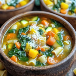 Veggie Packed Minestrone Soup Flavorful and Nourishing