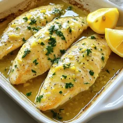 - 4 tilapia fillets - 4 cloves garlic, minced - 1/4 cup fresh lemon juice (about 2 lemons) - 2 tablespoons olive oil - 1 teaspoon lemon zest - 1 teaspoon dried oregano - 1/2 teaspoon salt - 1/4 teaspoon black pepper - Fresh parsley, chopped (for garnish) - Lemon wedges (for serving) When I make Easy Lemon Garlic Tilapia, I focus on fresh, bright flavors. The main ingredients are simple yet effective. The tilapia fillets provide a mild base. Garlic adds a punch, while lemon juice brings brightness. The combination makes for a tasty dish. For extra flavor, I like to use lemon zest. It gives a nice aroma and tang. Olive oil keeps the fish moist and helps the flavors mix. Dried oregano adds a hint of earthiness. When it comes to seasoning, I keep it straightforward. A little salt and black pepper work wonders. These enhance the natural taste of the fish without overpowering it. For garnish, I love fresh parsley. It adds color and freshness. Don’t forget the lemon wedges for serving. They add an extra burst of flavor when squeezed over the fish. You can find the full recipe and all the details to make this dish at home. - Preheat the oven to 375°F (190°C). - Prepare a baking dish with olive oil. Start by heating your oven. This helps the tilapia cook evenly. Next, grab your baking dish and coat it with olive oil. This step keeps the fish from sticking and adds flavor. - Whisk together garlic, lemon juice, olive oil, lemon zest, oregano, salt, and black pepper. Now it’s time to mix your ingredients. In a small bowl, add minced garlic, fresh lemon juice, and olive oil. Then, add lemon zest, oregano, salt, and black pepper. Whisk them until they blend well. This mixture will give your fish a zesty kick. - Arrange tilapia in the baking dish and coat with the lemon garlic mixture. - Bake for 15-20 minutes and check for doneness. Next, place the tilapia fillets in your baking dish. Spread them out in a single layer. Pour the lemon garlic mixture over the fish, ensuring each piece gets coated. Bake the tilapia for about 15 to 20 minutes. You can check if it’s done by poking it with a fork. The fish should be opaque and flake easily. For the full recipe, don’t forget to check the ingredients and detailed instructions! To keep the tilapia juicy and tasty, follow a few key steps. First, always use fresh fish. Fresh tilapia has a mild taste and will soak up flavors well. Make sure to season the fish well with the lemon garlic mix. This step is important for flavor. To check if the tilapia is done, look for two signs. The fish should be opaque, meaning it is cooked through. Also, it should flake easily when you poke it with a fork. If it does not flake, it needs more time. Pair your lemon garlic tilapia with light and fresh side dishes. Here are a few great options: - Steamed broccoli - Roasted asparagus - Quinoa salad - Garlic bread For a lovely touch, garnish the dish with fresh parsley. It adds color and taste. You can also add lemon wedges on the side. This gives your guests a zesty option. Baking fish can be tricky. Here are some common mistakes to avoid: - Overcooking: Fish can dry out quickly. Keep an eye on the time. - Skipping the marinade: Marinating adds flavor. Let the tilapia soak for at least 15 minutes. The marinating time is key. It allows the fish to absorb all those tasty lemon and garlic flavors. Don’t rush this step; it makes a big difference. For the full recipe, check the section above. {{image_2}} For this recipe, tilapia shines, but you can swap in other fish. Cod, haddock, or even salmon work well. Each fish has its own taste, but the lemon garlic mix enhances them all. If you prefer seafood, shrimp or scallops can also be great choices. To adapt this for chicken, use boneless, skinless chicken breasts. Cook them the same way, but make sure they reach a safe temperature. Lemon garlic is a classic combo, but you can add more flavor. Fresh herbs like thyme or basil can make it pop. You can also try spices like paprika or cayenne for some heat. Want to get colorful? Toss in vegetables! Asparagus, bell peppers, or zucchini can roast alongside the fish. This not only adds flavor but also makes your dish look beautiful. Grilling tilapia gives it a nice smoky flavor. Just make sure your grill is oiled to prevent sticking. Baking is simple and keeps the fish moist. If you want a quick option, try pan-searing. Heat a skillet, add olive oil, and cook the fillets for about 3-4 minutes on each side. This method gives a nice crust while keeping the inside tender. No matter the method, you’ll enjoy the same great lemon garlic flavor. To freeze leftover lemon garlic tilapia, follow these simple steps: - Let the fish cool to room temperature. - Wrap each fillet tightly in plastic wrap. - Place the wrapped fillets in a freezer-safe bag. - Label the bag with the date. This method keeps your tilapia fresh for about three months. When you're ready to eat, thaw the fish in the fridge overnight. For reheating, place it in a preheated oven at 350°F (175°C) for 10-15 minutes. This helps keep the flavor and texture intact. Store leftover lemon garlic tilapia in the fridge for up to two days. - Use an airtight container to keep it fresh. - Place a paper towel inside to absorb excess moisture. This will help maintain the fish's flavor and texture. Be sure to check for any off smells before eating. Lemon garlic tilapia is great for meal prep. You can use it in various ways: - Flake the fish and add it to tacos with fresh veggies. - Serve it on a bed of rice or quinoa for a healthy meal. - Mix it into a salad with greens and a light dressing. Combining it with other ingredients makes it easy to create quick, tasty meals throughout the week. For the full recipe, check out the Zesty Lemon Garlic Tilapia. You can tell tilapia is cooked when it looks opaque. The flesh should flake easily with a fork. Another sign is when it reaches an internal temperature of 145°F (63°C). If you see these signs, your tilapia is ready. Cooking it too long can make it dry, so watch it closely. You can use bottled lemon juice, but fresh juice is better. Fresh lemons have a bright flavor that bottled juice lacks. Bottled juice can have added preservatives, which may change the taste. If you want the best flavor, stick with fresh lemons when making this recipe. Lemon garlic tilapia pairs well with many sides. Here are some great options: - Steamed broccoli - Garlic mashed potatoes - Quinoa salad - Roasted asparagus - Rice pilaf These sides will enhance the dish and make your meal even more enjoyable. You can also add a fresh salad for a light touch. This recipe showcases simple ingredients like tilapia, garlic, and lemon. We covered how to prep, bake, and serve it. I shared tips for juicy fish, suggested side dishes, and common mistakes to avoid. You can also try variations with other fish or enhance flavors with herbs. Store any leftovers properly to enjoy later. This dish offers many options and is easy to make. With these steps, you can create a delicious meal every time. Enjoy cooking!