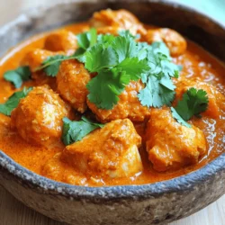 - Chicken and Marinade Ingredients - 1 lb (450g) boneless chicken thighs, cut into bite-sized pieces - 1 cup plain yogurt - 2 tablespoons lemon juice - 2 teaspoons garam masala - 1 teaspoon ground cumin - 1 teaspoon paprika - 1 teaspoon turmeric - 1 teaspoon coriander powder - 1 tablespoon ginger-garlic paste - Sauces and Seasonings - 2 tablespoons vegetable oil - 1 onion, finely chopped - 1 can (14 oz) crushed tomatoes - 1 cup coconut milk - Salt and pepper to taste - Optional Garnishes - Fresh cilantro, for garnish Gathering your ingredients makes cooking easy and fun. You will need chicken thighs for the base. The yogurt and spices create a tasty marinade. Lemon juice adds a nice zing. The onion and crushed tomatoes give the sauce its rich flavor. Coconut milk adds creaminess. Finally, cilantro adds color and freshness. This recipe is simple. You can find the Full Recipe for detailed steps. Enjoy cooking! Mixing the Ingredients Start by taking a mixing bowl. Add 1 cup of plain yogurt, 2 tablespoons of lemon juice, and the spices: 2 teaspoons of garam masala, 1 teaspoon of ground cumin, 1 teaspoon of paprika, 1 teaspoon of turmeric, and 1 teaspoon of coriander powder. Don’t forget the 1 tablespoon of ginger-garlic paste. Mix everything well until you have a smooth marinade. Marinating the Chicken Next, take 1 lb of boneless chicken thighs cut into bite-sized pieces. Put the chicken into the marinade and stir it around until all pieces are coated. Cover the bowl and let it sit in the fridge. You can marinate it for at least 30 minutes or up to overnight for a deeper flavor. Sautéing the Onions Heat 2 tablespoons of vegetable oil in a large skillet over medium heat. Add 1 finely chopped onion to the skillet. Sauté the onion until it turns golden brown, which takes about 5 to 7 minutes. This step adds a nice base flavor to your dish. Browning the Chicken Remove the chicken from the marinade. Add the chicken pieces to the skillet with the onions. Cook the chicken, stirring occasionally. You want it to brown on all sides, which should take about 8 to 10 minutes. Simmering the Sauce Now, pour in 1 can of crushed tomatoes and stir well. Let the sauce simmer for 10 minutes. This helps blend all the flavors. After that, add 1 cup of coconut milk and stir again. Simmer for another 10 to 15 minutes until the sauce thickens and the chicken is fully cooked. Adjusting Seasoning Once the chicken is cooked, taste the sauce. Add salt and pepper as needed to balance the flavors. This step is key for a tasty dish. Garnishing Before Serving Finally, chop some fresh cilantro and sprinkle it on top of your dish before serving. This adds a pop of color and freshness, making your chicken tikka masala even more inviting. For the full recipe details, check out the Easy Chicken Tikka Masala. Key Cooking Techniques Start by getting your chicken marinated. Mix yogurt, lemon juice, and spices in a bowl. This step makes your chicken tender and full of flavor. Use a non-stick skillet to sauté onions until golden. This adds depth to your sauce. Cook chicken until it browns on all sides. This helps lock in juices. Finally, let the sauce simmer. This melds all the flavors together nicely. Common Mistakes to Avoid Don’t skip marinating your chicken. It’s key for great taste. Avoid cooking the chicken too quickly. It should brown slowly for the best result. Don’t forget to taste your sauce. Adjust salt and pepper to suit your taste. Lastly, don’t rush the simmering. Letting it cook longer creates a richer flavor. Additional Spices and Add-ins You can add extra spices for more flavor. Try a pinch of cinnamon or cardamom. These spices give a warm, aromatic touch. Adding a tablespoon of brown sugar can balance acidity from the tomatoes. Fresh ginger or chili peppers can also kick up the heat. Cooking Time Adjustments If you want a thicker sauce, simmer a bit longer. Check the sauce as it cooks. If it’s too thin, let it bubble away. For a creamier dish, add more coconut milk. This will enrich the flavor and texture. Always adjust cooking times as needed to suit your taste. For the full recipe, check out the complete instructions. {{image_2}} For a tasty vegetarian version of chicken tikka masala, you can use tofu or paneer as substitutes. Tofu offers a great texture and absorbs flavors well. Paneer gives a creamy touch that pairs nicely with the spices. You can also try chickpeas or lentils for a heartier dish. They add protein and a unique flavor. For the sauces, use coconut milk or cashew cream to keep it rich and creamy. You can easily adjust the heat in your chicken tikka masala. To make it spicy, add more chili powder or fresh green chilies. A pinch of cayenne pepper can also kick it up a notch. If you prefer a milder taste, reduce the amount of spices. You can also add more coconut milk for creaminess. Consider using sweet bell peppers or carrots for a different flavor profile. These variations let you enjoy this dish in many ways. Customize it to your taste and share it with others! For the full recipe, check out the section above. Refrigeration Instructions After cooking, let the chicken tikka masala cool. Place it in an airtight container. Store it in the fridge for up to four days. This keeps your dish fresh and safe to eat. Freezing Tips If you want to keep it longer, you can freeze it. Use a freezer-safe container or a heavy-duty freezer bag. It can last up to three months in the freezer. Just make sure to label the container with the date. Best Methods for Reheating To reheat, you can use the stove or microwave. If using the stove, place the tikka masala in a pan. Add a splash of water or coconut milk to keep it moist. Heat it over medium until warm. If using a microwave, cover it loosely and heat in short intervals, stirring in between. Preserving Flavor after Storage When reheating, taste it again. You might want to add a pinch of salt or a dash of spices. This step helps bring back the flavors that may fade during storage. Enjoy your delicious chicken tikka masala, just like when it was fresh! Can I use bone-in chicken? Yes, you can use bone-in chicken. It adds great flavor. Just be sure to cook it longer. The chicken should reach 165°F to be safe. How do I make it dairy-free? To make it dairy-free, swap yogurt and cream with coconut yogurt or almond milk. Both options work well. They keep the dish creamy and tasty. What can I use instead of coconut milk? You can use almond milk or cashew cream instead of coconut milk. These options will change the flavor a bit, but they still taste great. How to make a quicker version of this recipe? For a quicker version, use store-bought tikka masala sauce. Just add cooked chicken and heat it up. This saves time and still gives you that rich flavor. Best Side Dishes to Pair With Serve your chicken tikka masala with rice or naan bread. They soak up the sauce well. You can also add a fresh salad for a crisp bite. Ideal Accompaniments Fresh cilantro and lime wedges are great accompaniments. They add freshness and brightness to each bite. You can also serve with yogurt for a cooling effect. In this post, we explored key ingredients, step-by-step instructions, and helpful tips for Chicken Tikka Masala. You learned about marinating chicken, the cooking process, and how to adjust flavors. We also discussed variants for vegetarians and those who prefer different spice levels. Storing and reheating tips ensure you enjoy every bite later. Remember, cooking is fun and simple. With these tools, you can create a tasty dish your friends and family will love. Dive into your kitchen and make this meal your own!