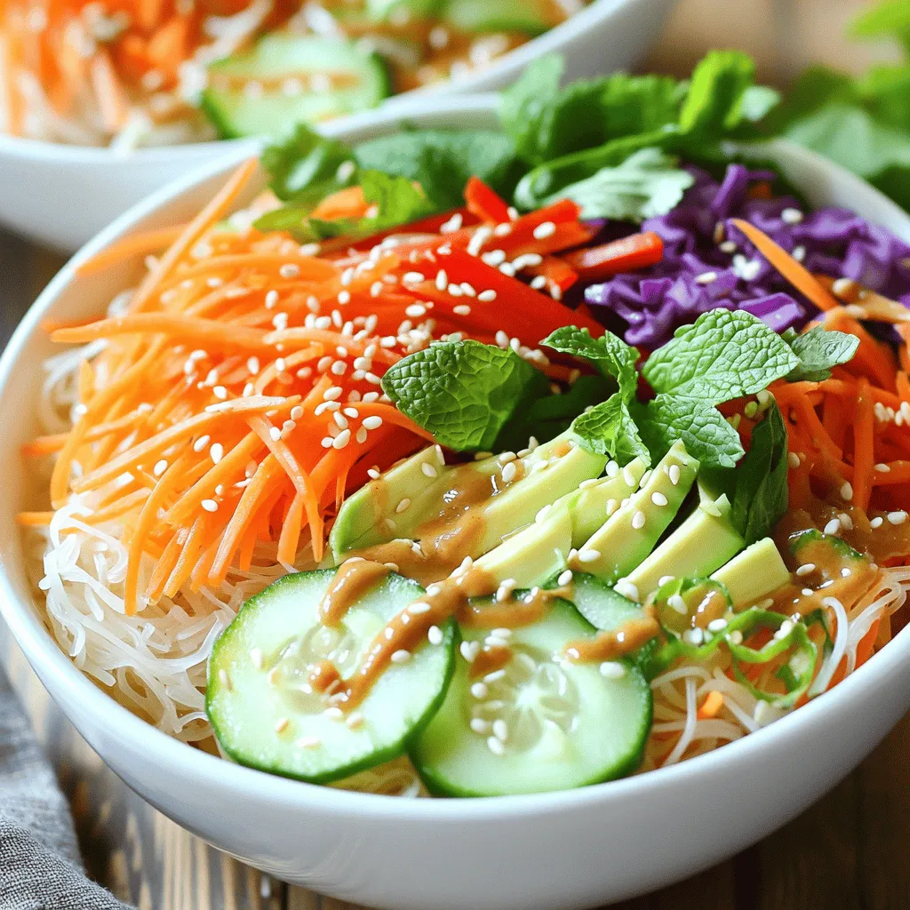 Veggie Spring Roll Bowls Flavorful and Healthy Meal