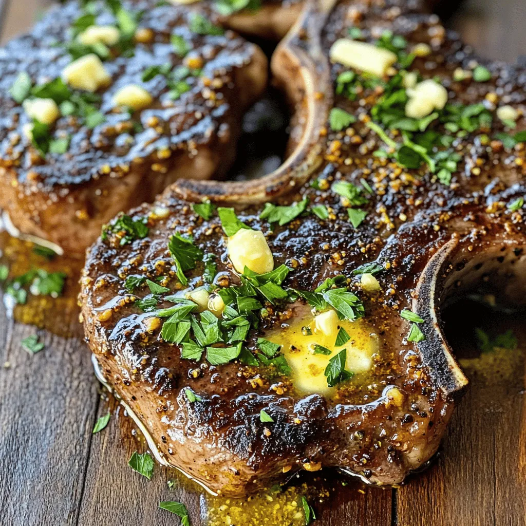 To make Cajun garlic butter steak, you need some key items. These ingredients bring flavor and richness to your dish. Here’s what you will need: - 2 ribeye steaks (about 1 inch thick) - 4 tablespoons unsalted butter - 4 cloves garlic, minced - 2 teaspoons Cajun seasoning - 1 teaspoon smoked paprika - Salt and freshly ground black pepper, to taste - 2 tablespoons olive oil - Fresh parsley, chopped (for garnish) These ingredients create a tasty and juicy steak. The ribeye steak is perfect for this recipe because it has great marbling. The butter adds richness, while the garlic brings depth. Cajun seasoning adds a nice kick, and smoked paprika gives a lovely color and flavor. Make sure to use fresh ingredients. Fresh garlic and parsley make a big difference. You can find these items at most grocery stores. If you want to know how to put these ingredients together, check the Full Recipe for detailed steps. Enjoy cooking your Cajun garlic butter steak! First, we need to bring the steaks to room temperature. Take the ribeye steaks out of the fridge about 30 minutes before cooking. This helps them cook evenly. Next, dry the steaks. Use paper towels to pat them dry. This step is key to getting a nice sear. After drying, season the steaks. Use Cajun seasoning, smoked paprika, salt, and pepper. Make sure to coat both sides well. Now, it’s time to cook. Heat a large skillet over medium-high heat. Add olive oil once the skillet is hot. Carefully place the seasoned steaks in the skillet. Do not move them for about 4-5 minutes. This helps create a great crust. After searing one side, flip the steaks over. Lower the heat to medium. Add butter and minced garlic to the skillet. As the butter melts, use a spoon to baste the steaks with the garlic butter. Continue cooking for another 4-5 minutes for medium-rare. Adjust the time if you want them more or less cooked. Once the steaks are done, remove them from the skillet. Cover them loosely with foil. Let them rest for about 5 minutes. This helps keep them juicy. After resting, slice the steaks against the grain. Drizzle with the leftover garlic butter from the skillet. Don’t forget to garnish with chopped fresh parsley for a pop of color. Enjoy your Cajun Garlic Butter Steak! For the complete recipe, check out the Full Recipe section. To get a great sear, start with a hot skillet. Heat your skillet on medium-high. This helps seal in juices and gives flavor. If the skillet is not hot enough, the steak will steam instead of sear. Once the skillet is hot, place your seasoned steak inside. Avoid moving it for the first 4-5 minutes. Moving the steak can prevent a nice crust from forming. Let it sit and do its magic! Cajun garlic butter steak can be your canvas. You can adjust the spice level to suit your taste. If you love heat, add more Cajun seasoning. If you prefer less spice, go easy on it. For a personal touch, try making your own Cajun seasoning. Mix paprika, cayenne, garlic powder, and oregano. This way, you control what goes into your mix. You can also add herbs to change the flavor. Each bite will be a new delight! For the full recipe, check out the steps above. Enjoy cooking! {{image_2}} You can use more than just ribeye for this recipe. Great choices include sirloin, flank, or strip steak. Each cut has its own flavor and texture. - Sirloin: This cut is leaner but still very tasty. Cook it for about 6-7 minutes for medium-rare. - Flank: Flank steak is thin and great for quick cooking. It cooks fast, so aim for about 4-5 minutes on each side. - Strip Steak: Strip steak is rich and tender. Cook it for about 5-6 minutes on each side for medium-rare. Cooking times will vary based on the thickness of the cut. Always check the steak with a meat thermometer for safety. You can boost the flavor of your Cajun garlic butter steak in fun ways. - Add Herbs: Fresh herbs like thyme or rosemary can bring new life to the dish. Just sprinkle them in the pan while cooking. - Lemon Zest: A little lemon zest can add a bright taste. Grate it in just before serving for a fresh kick. - Spice It Up: If you like heat, add cayenne pepper or chili flakes. This will warm up your dish. These simple changes can make your steak even more delicious. Explore different flavors to find what you love! To store your cooked Cajun garlic butter steak, let it cool first. Place the steak in an airtight container. This helps keep it fresh and tasty. You can also wrap it tightly in aluminum foil. Storing it this way keeps moisture in and flavors intact. Your steak can last in the fridge for 3 to 4 days. When it's time to reheat, you want to keep the flavor. Use a skillet over low heat for best results. Add a bit of oil or butter to keep it moist. Cover the pan with a lid to trap steam. This helps heat the steak evenly. Avoid using high heat, as this can dry it out. You want to warm it, not cook it again. Check the steak often, and enjoy it just like the first time! Cajun seasoning is a mix of spices used in Cajun cooking. It adds a bold flavor to dishes. Common ingredients include paprika, cayenne pepper, garlic powder, onion powder, and black pepper. Some blends also have thyme and oregano. You can buy it or make your own by mixing these spices. This seasoning gives Cajun garlic butter steak its tasty kick. To check if your steak is done, use a meat thermometer. For medium-rare, aim for 135°F. Insert the thermometer into the thickest part of the steak. If you don't have a thermometer, you can use the finger test. Press the steak gently. A soft feel means it’s rare; a firmer feel means it's more cooked. Let the steak rest after cooking. This helps the juices stay inside. Yes, you can grill Cajun garlic butter steak! Start by preheating your grill to medium-high heat. Season the steak as you would for the skillet. Place the steaks on the grill and sear them for about 4-5 minutes per side. Once you flip the steaks, add the garlic butter mixture in a small bowl or grill-safe dish. Baste the steaks with the melted butter while they cook. This adds great flavor. Adjust cooking time based on your grill and thickness of the steak. Enjoy your grilled version of the dish! You can find the Full Recipe for more details. This blog post gives you all you need to cook a great ribeye steak. We covered the essential ingredients, preparation steps, and cooking tips. You learned about achieving the perfect sear, customizing your seasoning, and exploring variations. We also talked about storing leftovers and reheating them without losing flavor. Cooking steak can be fun and rewarding. Remember to adjust the process to your taste and enjoy every bite. Happy cooking!