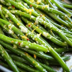 For this dish, you need 1 pound of fresh green beans. Trim the ends to make them neat. Fresh green beans give the best taste and texture. Look for bright green beans that feel crisp. Avoid any that are limp or have dark spots. You will need a few simple seasonings to boost the flavor. Gather: - 2 tablespoons olive oil - 4 cloves garlic, minced - 1/4 teaspoon red pepper flakes (optional, for a kick) - 1/4 teaspoon salt - 1/4 teaspoon black pepper These seasonings add depth and a little heat. The garlic brings a lovely aroma. If you like spice, add the red pepper flakes. To finish your green beans, you will need: - 1/2 cup grated Parmesan cheese - Zest of 1 lemon The Parmesan cheese gives a rich, savory taste. The lemon zest adds brightness and freshness. When you toss them together, the cheese melts slightly, making it even more delicious. Start by washing 1 pound of fresh green beans. Trim the ends off each bean. This helps remove any tough parts. Next, grab a large bowl. Add the green beans along with 2 tablespoons of olive oil. Toss them well to coat every bean. Then, add 4 cloves of minced garlic. If you like spice, sprinkle in 1/4 teaspoon of red pepper flakes. Add 1/4 teaspoon of salt and 1/4 teaspoon of black pepper for flavor. Mix everything together until the beans are fully coated. Now it's time to cook! Preheat your air fryer to 375°F (190°C). Place the coated green beans in the air fryer basket. Make sure to spread them out in a single layer. If your basket isn’t big enough, cook the beans in batches. This step helps them cook evenly. Air fry the green beans for about 8-10 minutes. Remember to shake the basket halfway through. This ensures they cook uniformly. When done, the beans should be tender yet slightly crisp. Once your green beans are cooked, transfer them back to your bowl. Sprinkle 1/2 cup of grated Parmesan cheese over the hot beans. The heat will melt the cheese just right. To finish, add the zest of 1 lemon for a fresh flavor. Toss everything together until combined. Serve your Garlic Parm Air Fryer Green Beans while they are warm. Enjoy this tasty side dish! To get your green beans crispy, spread them in a single layer in the air fryer. If you crowd them, they may steam instead of crisp. I often shake the basket halfway through cooking. This helps them cook evenly and get that nice crunch. You can boost the flavor with a few simple tricks. Add some lemon juice for a fresh taste. A dash of balsamic vinegar also works well. For a spicy kick, use more red pepper flakes. The key is to taste as you go! Keeping your air fryer clean is important for great food. After each use, let it cool down and clean the basket with warm soapy water. Avoid using abrasive tools that can scratch the surface. Regular maintenance helps it last longer and cook food better. {{image_2}} You can change up the flavors in this dish. Try adding herbs like thyme or rosemary. A dash of lemon pepper gives a fresh taste. You can also use smoked paprika for a warm, smoky flavor. If you like heat, add more red pepper flakes. Mix and match to find your favorite blend! While Parmesan cheese is classic, you can switch it out. Try using Pecorino Romano for a sharper taste. Nutritional yeast works for a dairy-free option. You can also use crumbled feta or goat cheese for a tangy twist. Each cheese adds a unique flavor to the green beans. If you're missing an ingredient, don't worry! You can swap olive oil for avocado oil. Garlic powder can stand in for fresh garlic if you're in a hurry. Use any green beans you have, like haricots verts or even asparagus. Get creative, and enjoy the process of making this dish your own! To store leftovers, let the green beans cool first. Place them in an airtight container. They stay fresh for about 3 to 5 days in the fridge. This way, you keep their taste and crunch. For reheating, use the air fryer for the best results. Set it to 350°F (175°C). Heat the green beans for about 3 to 5 minutes. This method keeps them crispy. You can also use the microwave if you’re in a hurry, but they might get a bit soft. You can freeze the green beans too. First, blanch them in boiling water for 2 minutes. Then, cool them in ice water. Drain and pack them in freezer bags. They can last up to 3 months in the freezer. When you’re ready, just air fry them straight from the freezer! Yes, you can use frozen green beans. They cook well in the air fryer. Just adjust the cooking time. Frozen beans may need 2-3 more minutes. Make sure to toss them well with oil and spices. This helps them cook evenly. To make this dish vegetarian, use vegetable oil instead of olive oil. Also, ensure your Parmesan cheese is rennet-free. Some brands offer vegetarian Parmesan. This keeps the flavor strong while sticking to the vegetarian plan. These green beans pair well with many dishes. Serve them alongside grilled chicken or fish. They also go great with pasta or rice. For a lighter meal, enjoy them with a fresh salad. Try adding lemon slices for a zesty touch! You learned how to make Garlic Parm Air Fryer Green Beans with fresh ingredients. I shared tips on prepping, cooking, and enhancing flavor with different seasonings. We also covered how to store, reheat, and freeze leftovers. Different cheese and ingredient options let you customize the dish. Now, you can enjoy a crispy, tasty side dish anytime. Try out these ideas, and get creative in your kitchen!