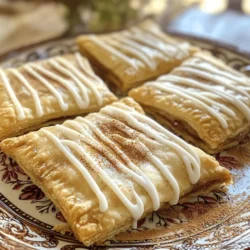 To make the best Brown Sugar Cinnamon Pop-Tarts, gather these key ingredients: - 1 ½ cups all-purpose flour - ½ cup unsalted butter, cold and cubed - 2 tablespoons granulated sugar - ¼ cup brown sugar, packed All-purpose flour gives the pop-tarts their structure. Cold unsalted butter keeps the dough flaky and tender. The granulated sugar adds sweetness while the brown sugar deepens the flavor. For a tasty filling, you will need: - 1 teaspoon ground cinnamon - 1 tablespoon cornstarch Ground cinnamon is what makes these pop-tarts special. It gives a warm, cozy flavor. Cornstarch helps thicken the filling, so it stays inside the pop-tarts when baked. To create a sweet icing, you need: - ½ cup powdered sugar - 2-3 teaspoons milk - 1 teaspoon vanilla extract Powdered sugar makes the icing smooth and sweet. Milk adds creaminess, while vanilla extract gives extra flavor. This icing makes your pop-tarts look and taste amazing! Start by mixing the flour and salt in a bowl. Add cold, cubed butter. Use your fingers or a pastry cutter to mix until the mixture looks like coarse crumbs. This step is key because cold butter helps make the dough flaky. After that, stir in two tablespoons of granulated sugar. Next, add cold water. Do this one tablespoon at a time. Mix until the dough holds together. Form it into a disk. Wrap the disk in plastic wrap and chill it in the fridge for 30 minutes. Chilling helps the dough stay firm when you roll it out. In a small bowl, combine brown sugar, ground cinnamon, and cornstarch. Mix these ingredients until they are well blended. The cornstarch helps thicken the filling. Set this mixture aside for later. The sweet smell of cinnamon will make you eager to assemble your pop-tarts. Preheat your oven to 350°F (175°C). On a floured surface, roll out your chilled dough to about 1/8 inch thick. Cut out rectangles that measure about 4x6 inches. These will be the bases for your pop-tarts. On half of the rectangles, spoon about one tablespoon of the cinnamon filling into the center. Be careful not to overfill them, or they may burst during baking. Place another rectangle over each filled one. Press down the edges gently to seal them. Use a fork to crimp the edges and ensure they are tightly closed. Brush the tops with a beaten egg. This will give them a nice golden color when baked. Place the pop-tarts on a lined baking sheet. Bake for 20 to 25 minutes or until they turn golden brown. Once done, let them cool on a wire rack. Enjoy the sweet scent of cinnamon wafting through your kitchen! To get the perfect dough for your Brown Sugar Cinnamon Pop-Tarts, start with cold butter. It helps keep the dough light and flaky. Mix flour and salt first. Then, add the cubed butter. Use your fingers or a pastry cutter. You want a crumbly mix, like sand. Common mistakes include using warm butter or overmixing. If the dough feels too dry, add cold water a bit at a time. Form the dough into a disk and chill it. This resting time makes it easier to roll out. Cold ingredients are key! Keep the butter and water cold. This helps create layers in the dough. When you roll out the dough, work quickly. Crimping is also important. After filling the Pop-Tarts, press the edges together. Use a fork to crimp tightly. This seals in the filling and keeps it from leaking. Want to boost the flavor? You can add extra spices to the filling. A pinch of nutmeg or ginger can add warmth. You could also mix in some chopped nuts for crunch. For the icing, get creative! Instead of just vanilla, try adding almond or maple extract. You can also add a bit of cocoa powder for a chocolate twist. This makes your Pop-Tarts unique and fun! {{image_2}} You can make Brown Sugar Cinnamon Pop-Tarts even more fun with flavors. Try adding chocolate to the filling. Just mix in some cocoa powder or chocolate chips with the brown sugar and cinnamon. The rich taste will surprise you. You can also add fruits like raspberries or strawberries. Mash them up and mix them with the brown sugar. This gives a fresh twist to the classic flavor. Seasonal variations can be great too. For fall, try adding pumpkin spice. For winter, some nutmeg can warm things up. If you need gluten-free options, use a gluten-free flour blend. Many blends work well, so choose one that fits your taste. You can also make the dough vegan. Use coconut oil instead of butter. For the filling, just skip the egg wash. A splash of plant milk works great for the glaze. Pop-Tarts are great on their own, but you can make them even better. Try pairing them with a scoop of vanilla ice cream. The warm pop-tarts and cold ice cream are a match made in heaven. You can also serve them with whipped cream for extra sweetness. These pop-tarts work for any meal. Serve them for breakfast with fresh fruit or as a dessert after dinner. They are a hit any time of day! To keep your Brown Sugar Cinnamon Pop-Tarts fresh, store them in an airtight container. This helps keep moisture out and preserves the crispness. The best temperature for storage is at room temperature. Avoid placing them in the fridge, as this can make the crust soggy. You can freeze the Pop-Tarts before baking. Just assemble them, then place them on a baking sheet. Freeze them until solid, then transfer them to a freezer bag. When you're ready to bake, thaw them in the fridge overnight. Bake as usual, adding a few extra minutes to the bake time. At room temperature, your homemade Pop-Tarts last about five days. Keep an eye out for signs of spoilage. If they become dry or hard, it’s time to toss them. If you see mold, do not eat them! Always check before enjoying your tasty treat. Brown Sugar Cinnamon Pop-Tarts are sweet treats. They have a flaky crust filled with a mix of brown sugar and cinnamon. The taste is warm and comforting, perfect for any time of day. Many people love them because they remind them of childhood breakfasts. The icing on top adds extra sweetness and a fun look. To get a crispy bottom, use a metal baking sheet. Metal sheets heat up fast, helping the bottom cook well. If you use glass or silicone, your pop-tarts may bake slower. Always preheat your oven for the best results. Also, place the pop-tarts in the center of the oven for even heat. Yes, you can make Pop-Tarts ahead of time. Prepare them and store them unbaked in the fridge for up to a day. You can also freeze them for longer storage. Wrap each one tightly in plastic wrap. When ready to bake, just add a few extra minutes to the baking time. If your dough feels sticky, dust it with some flour. This helps make it easier to roll out. You can also chill the dough for a bit longer. Cold dough is easier to work with. If the filling spills out while baking, don’t worry! It will still taste great. You can find Brown Sugar Cinnamon Pop-Tarts in most grocery stores. Check the breakfast aisle or snack section. They are also available online through many retailers. Look for them on sites like Amazon or Walmart for delivery options. If you have leftover Pop-Tarts, you can get creative! Crumble them over ice cream for a fun topping. You can also mix them into yogurt for added crunch. Another idea is to make a Pop-Tart milkshake by blending them with milk and ice cream. They can also be toasted again for a fresh taste. Homemade Brown Sugar Cinnamon Pop-Tarts are fun to make. You learned about key ingredients like flour, butter, and brown sugar. We walked through preparing the dough, making the filling, and baking to perfection. Tips helped you achieve a flaky texture and customize flavors. Plus, you discovered creative serving ideas and storage tips. Making these pop-tarts not only satisfies cravings but also sparks joy in the kitchen. Experiment with flavors and share them with friends!