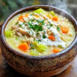 - 1 lb boneless, skinless chicken breasts - 1 cup long-grain white rice, rinsed - 1 medium onion, diced - 2 cloves garlic, minced - 3 carrots, sliced - 2 celery stalks, sliced For this soup, I use boneless, skinless chicken breasts. They cook well and shred nicely. The long-grain white rice adds a great texture. Rinsing the rice helps remove excess starch, keeping it fluffy. I love using a medium onion for flavor. Garlic gives that extra punch, while carrots and celery add great taste and color. - 4 cups chicken broth - 1 cup heavy cream (or coconut cream for dairy-free) You can choose chicken broth from a box or make your own. Homemade broth has a rich taste. For creaminess, I often use heavy cream. If you want a dairy-free option, coconut cream works well, too. Both choices create a silky texture that feels comforting. - 1 teaspoon dried thyme - 1 teaspoon dried parsley - Salt and pepper to taste - Optional: Fresh parsley for garnish Herbs like thyme and parsley add depth to the soup. I always taste and adjust the salt and pepper before serving. For that beautiful pop of color, I sprinkle fresh parsley on top. It makes the soup not just tasty but also pretty. First, rinse 1 cup of long-grain white rice under cold water. This removes extra starch and keeps your soup smooth. Next, chop 1 medium onion, 2 cloves of garlic, 3 carrots, and 2 celery stalks. Cut them into small pieces. This helps them cook evenly and adds flavor to the soup. Once your chicken is cooked, remove it from the slow cooker. Use two forks to shred the chicken into bite-sized pieces. This makes it easy to mix back into the soup later. Start by placing the chicken breasts at the bottom of your slow cooker. Then, layer the diced onion, minced garlic, sliced carrots, and sliced celery on top. Next, pour the rinsed rice over the veggies. This way, the rice cooks perfectly in the broth. Now, pour in 4 cups of chicken broth. Add 1 teaspoon of dried thyme and 1 teaspoon of dried parsley. Season with salt and pepper to taste. Stir gently to mix everything together without breaking the rice. You can set your slow cooker to low or high. If you use low, cook for 6-7 hours. If you choose high, cook for 4 hours. Both ways will make the chicken tender and juicy. To check if the chicken is done, use a meat thermometer. It should read at least 165°F. This ensures it is safe to eat. After cooking, remember to shred the chicken before adding the cream. Let it cook for an extra 15-30 minutes on low after adding the cream. This helps all the flavors come together. To make your soup extra creamy, consider using coconut cream. This option is rich and dairy-free. If you want a thick texture, try adding more rice. You can also mix in some blended cauliflower for a creamy base without the extra calories. To amp up the flavor, add spices. I love using garlic powder and a pinch of paprika. Fresh herbs, like thyme or basil, bring a bright taste. For fun toppings, try crispy bacon bits or crunchy croutons. They add texture and flavor to each bite. Serve your soup hot in deep bowls. A sprinkle of fresh parsley adds color and freshness. For a lovely touch, drizzle some extra cream on top. Pair the soup with crusty bread or a side salad. This makes a complete meal that everyone will enjoy. {{image_2}} For those needing gluten-free options, use gluten-free broth and rice. Many brands make rice that’s safe for gluten-free diets. You can also swap in quinoa or cauliflower rice for a different twist. If you want low-carb substitutions, try using cauliflower rice instead of white rice. This change cuts carbs and adds fiber. You can also skip the cream and use a low-carb milk alternative. Add vegetables or legumes to boost nutrition. Try spinach, peas, or green beans for color and taste. You can also toss in beans for extra protein. They will cook well in the slow cooker and add a nice texture. Experimenting with different meats can keep things exciting. Use turkey, pork, or even beef for a new flavor. Shredded rotisserie chicken works great too. Just add it in the last hour of cooking. Incorporating flavors from different cuisines can be fun. Add ginger and soy sauce for an Asian twist. You could also use cumin and lime for a Mexican flair. Adding spices is a simple way to get a global feel. Try curry powder for warmth or smoked paprika for depth. A pinch of saffron can add richness and a lovely color. To store soup leftovers, let the soup cool first. Pour the soup into suitable storage containers. I recommend using airtight containers to keep the soup fresh. Glass or BPA-free plastic containers work well. Label the containers with the date you stored them for easy tracking. For proper freezing methods, allow the soup to cool completely. Pour it into freezer-safe bags or containers. Remove as much air as possible before sealing. This helps prevent freezer burn. When you are ready to eat, thaw the soup in the fridge overnight. To reheat, warm it on the stove or in the microwave. Stir occasionally to ensure even heating. The soup lasts about 3-4 days in the fridge. In the freezer, it can stay good for up to 3 months. Watch for signs of spoilage like off odors, discoloration, or a change in texture. If you see any of these signs, it’s best to toss it out. Yes, you can use frozen chicken breasts for this soup. It saves time and is easy. Just place the frozen chicken at the bottom of the slow cooker. The chicken will cook well over the long cooking time. It will stay juicy and tender. Tips on cooking with frozen chicken breasts: - Add a few extra minutes to your cooking time. - Ensure the chicken reaches 165°F for safety. - Check the chicken near the end of cooking to see if it’s done. You can easily make this soup dairy-free. Instead of heavy cream, use coconut cream. It gives a creamy texture and a subtle sweetness. Alternatives to heavy cream: - Almond milk can also work, but it will be less creamy. - Cashew cream is another great option for richness. - Always taste and adjust seasonings after adding dairy-free options. This soup pairs well with many sides. You can serve it with crusty bread or a fresh salad. Complementary side dishes and bread options: - Garlic bread adds nice flavor and texture. - A simple green salad with a light dressing works great too. - Crackers or breadsticks are fun for dipping. This blog post shared the great recipe for Slow Cooker Creamy Chicken and Rice Soup. You learned about the main ingredients, the broth and cream base, and seasoning tips. I also covered step-by-step instructions for cooking and serving suggestions. Feel free to adjust flavors or make it your own with different ingredients. Try adding new spices or make it dairy-free. Remember, this recipe is easy to store and lasts well. Enjoy making your soup and sharing it with the people you love.