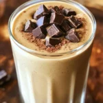Here’s what you need to make this tasty smoothie: - 2 ripe frozen bananas - 1 cup unsweetened almond milk (or milk of choice) - 1 scoop chocolate protein powder - 2 tablespoons natural almond or peanut butter - 1 tablespoon cocoa powder - 1 tablespoon chia seeds - 1 tablespoon honey or maple syrup (optional) - 1/4 cup dark chocolate chunks - Ice cubes (optional) Using frozen bananas makes this smoothie thick and creamy. They add natural sweetness too. Almond milk is a great choice, but any milk works. Chocolate protein powder boosts the protein level. Almond or peanut butter adds healthy fats. Cocoa powder gives deep chocolate flavor. Chia seeds add fiber and omega-3s. Honey or maple syrup is optional. It’s perfect if you like your smoothie sweeter. Dark chocolate chunks create a nice texture. Ice cubes can make it extra thick. You can mix and match these ingredients based on what you like. This smoothie is not just filling; it’s also a treat! To make the High-Protein Chocolate Chunk Banana Smoothie, follow these simple steps. - Combine all ingredients in a blender. Start with 2 ripe frozen bananas. Then, add 1 cup of unsweetened almond milk. Next, include 1 scoop of chocolate protein powder, 2 tablespoons of natural almond butter, 1 tablespoon of cocoa powder, and 1 tablespoon of chia seeds. If you want it sweeter, add 1 tablespoon of honey or maple syrup. - Blend until smooth and creamy. Turn on your blender at high speed. Blend all the ingredients until the mixture is smooth and creamy. If you like your smoothie thicker, add a few ice cubes and blend again for a few seconds. - Adjust sweetness if needed. After blending, taste your smoothie. If it’s not sweet enough for you, add a bit more honey or maple syrup. Blend for a few more seconds to mix. - Fold in dark chocolate chunks. Once your smoothie is well-blended, stop the blender. Gently fold in 1/4 cup of dark chocolate chunks for a delightful texture. - Serve and garnish. Pour your smoothie into a tall glass or bowl. For a pretty touch, sprinkle a little cocoa powder on top or add a few extra chocolate chunks. Enjoy your delicious creation! To achieve the perfect thickness in your smoothie, use frozen bananas. They add creaminess and chill. If your smoothie is too thin, add ice cubes. Blend again until smooth. When choosing ripe bananas, look for yellow skin with some brown spots. This means they are sweet and ready for blending. Overripe bananas work great too. They give a rich flavor. For extra nutrition, consider adding spinach or kale. A handful will boost vitamins without changing the flavor much. You can also add oats for fiber. If you want alternatives to almond butter, try peanut butter or sunflower seed butter. Both add protein and healthy fats. They can change the taste slightly, so pick what you like best. {{image_2}} You can change the flavors of your smoothie easily. If you love berries, try a berry chocolate smoothie. Just add 1/2 cup of mixed berries like strawberries or blueberries to your blender. The berries will give your smoothie a fresh twist. They also add vitamins and fiber. Blend them with the other ingredients, and enjoy this fruity delight. Another fun option is a tropical version. Replace the almond milk with coconut milk. Add 1/2 cup of fresh pineapple chunks. This version tastes like a vacation in a glass. The coconut milk makes it creamy and rich. It pairs well with the chocolate chunks for a sweet treat. You can adjust the protein content in your smoothie. If you want more protein, add an extra scoop of chocolate protein powder. You can also add Greek yogurt for an additional protein boost. This change will make your smoothie more filling. It’s great for a post-workout snack. For those who prefer dairy-free options, almond milk works well. You can also use oat milk or soy milk. These milks give the same creamy texture without dairy. This makes the smoothie perfect for anyone with lactose intolerance. Just choose the milk you enjoy most. To store leftovers of your High-Protein Chocolate Chunk Banana Smoothie, pour any extra into a jar. Make sure the jar is clean and airtight. Seal it tightly. Keep it in the fridge. This helps keep the smoothie fresh for later. If you want to freeze the smoothie for future use, pour it into ice cube trays. Once frozen, transfer the cubes to a zip-top bag. This way, you can grab a few cubes for a quick treat. When you're ready to enjoy, blend the frozen cubes with a splash of milk. In the refrigerator, you can keep your smoothie for up to 2 days. The taste and texture may change as it sits. If you freeze the smoothie, it can last for about 3 months. Just remember to label your bags with the date. This helps you keep track of freshness. You can use many options if you need dairy-free milk. Here are some great alternatives: - Soy milk - Oat milk - Coconut milk - Cashew milk - Regular cow's milk Each type brings its own flavor and texture. Soy milk adds creaminess. Oat milk gives a sweet taste. Coconut milk offers a tropical twist. Choose what fits your needs! Yes, you can use fresh bananas. However, fresh bananas will change the drink's texture and taste. Frozen bananas make the smoothie thick and creamy. They also keep it cool without extra ice. If you use fresh bananas, consider adding ice cubes. This step helps maintain that delightful chill. You can easily boost protein in your smoothie. Here are some ideas: - Add Greek yogurt - Toss in cottage cheese - Include silken tofu - Use extra protein powder These options mix well and give your smoothie a creamy texture. Plus, they amp up the protein, making it more filling. This blog post covered tasty and easy smoothie recipes. You learned how to blend simple ingredients into delicious drinks. We explored ways to change the flavors and boost nutrition. With some tips on storage, you now know how to keep your smoothies fresh. Enjoy experimenting with bananas, nut butter, and chocolate! Each smoothie can fit your taste and needs. Keep blending and create your perfect drink.
