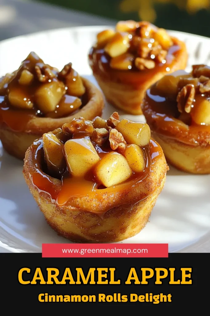 Indulge in the deliciousness of Caramel Apple Cinnamon Roll Cups! This easy recipe combines warm cinnamon rolls with sweet apple filling, drizzled in rich caramel for a treat that's perfect for any occasion. With just a few ingredients and simple steps, you can whip up a delightful dessert in no time. Don’t miss out—click through to explore this mouthwatering recipe today! #CinnamonRolls #CaramelApples #DessertRecipes #FallBaking