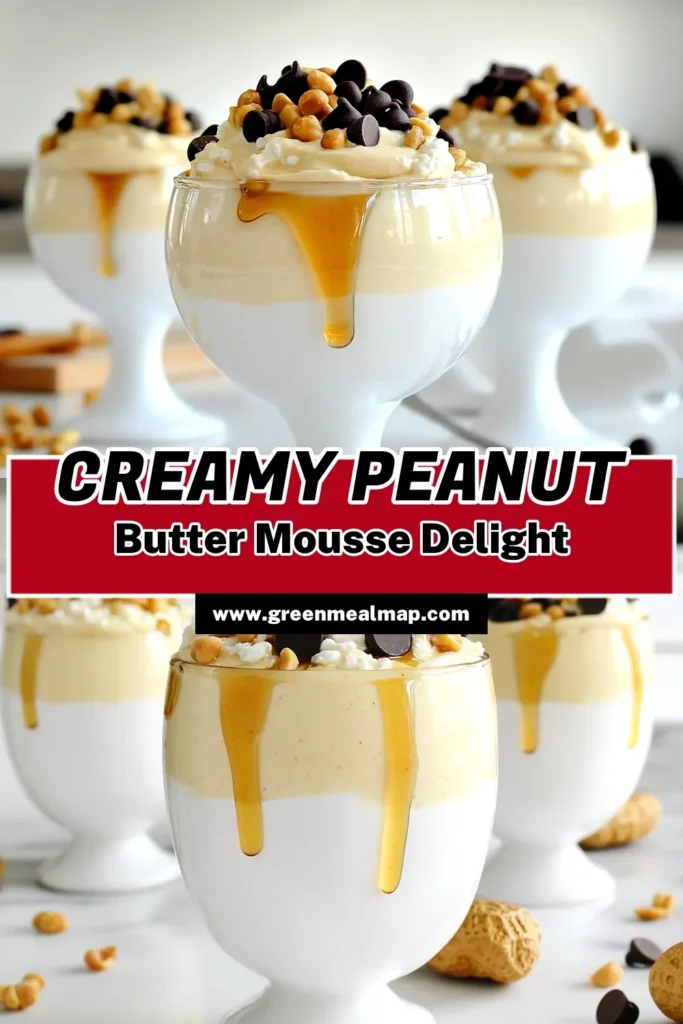 Indulge in the creamy delight of Peanut Butter Cottage Cheese Mousse! This quick and easy recipe combines cottage cheese and peanut butter for a rich, flavorful treat that's sure to satisfy your sweet cravings. With just a few simple ingredients, you can whip up this luscious dessert in under 10 minutes. Perfect for parties or a special snack, don’t miss out—click through to explore the full recipe and impress your friends! #PeanutButterMousse #DessertRecipes #HealthyTreats #EasyRecipes