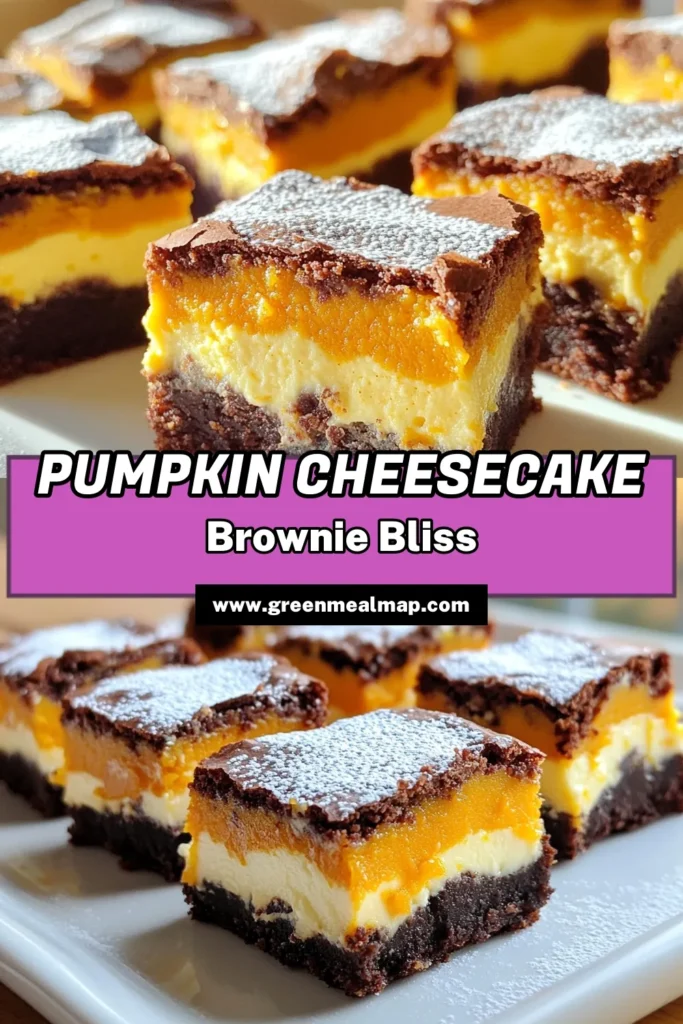Indulge in the perfect fall treat with these Pumpkin Cheesecake Brownie Bites! This delightful recipe blends rich chocolate brownies with creamy pumpkin cheesecake for a flavor explosion in every bite. Easy to make and perfect for gatherings, these bites will impress your guests and satisfy your sweet tooth. Click to explore the full recipe and enjoy baking these autumnal delights! #PumpkinCheesecake #FallBaking #DessertRecipes #PumpkinSpice