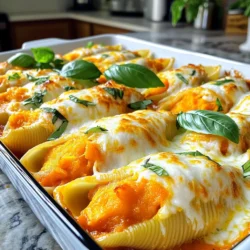 To make flavorful butternut squash stuffed shells, you will need the following ingredients: - 12 large jumbo pasta shells - 2 cups butternut squash, peeled and cubed - 1 cup ricotta cheese - 1 cup shredded mozzarella cheese - 1/2 cup grated Parmesan cheese - 1 tablespoon olive oil - 1 clove garlic, minced - 1 teaspoon dried sage - 1/2 teaspoon nutmeg - Salt and pepper to taste - 2 cups marinara sauce - Fresh basil for garnish (optional) These ingredients come together to create a rich, creamy filling with a nice hint of sage and nutmeg. The butternut squash adds a lovely sweetness, while the cheeses provide a creamy texture. You can find these items at most grocery stores. If you want to make this dish even more special, use fresh herbs when possible. Fresh basil as a garnish adds a nice touch and brightens the dish. First, boil water in a large pot. Add salt to the water. This helps flavor the pasta. Once the water boils, add 12 large jumbo pasta shells. Cook them until they are al dente, which is firm to the bite. This usually takes about 8-10 minutes. After cooking, drain the shells and set them aside. Next, prepare the filling. In a medium pot, bring water to a boil. Add 2 cups of peeled and cubed butternut squash. Cook the squash for 10-12 minutes until fork-tender. Drain the squash and let it cool slightly. In a large mixing bowl, mash the cooked squash. Add 1 cup of ricotta cheese, half of the shredded mozzarella, and 1/2 cup of grated Parmesan cheese. Then, mix in 1 minced garlic clove, 1 teaspoon of dried sage, and 1/2 teaspoon of nutmeg. Season with salt and pepper. The filling should be well mixed but still slightly chunky. Now, it's time to assemble. Grease a baking dish with 1 tablespoon of olive oil. Take each cooked shell and fill it with a generous portion of the butternut squash filling. Place each filled shell in the baking dish. Pour 2 cups of marinara sauce evenly over the stuffed shells. Then, sprinkle the remaining mozzarella cheese on top. Cover the dish with aluminum foil and bake in a preheated oven at 375°F (190°C) for 25 minutes. After 25 minutes, remove the foil. Bake for an additional 10 minutes. This helps the cheese to become bubbly and golden. To ensure the cheese melts perfectly, use freshly shredded cheese. Pre-shredded cheese often has additives that prevent melting. Also, covering the dish with foil traps steam, helping the cheese melt evenly. Removing the foil gives the cheese a nice, golden crust. Enjoy your delicious butternut squash stuffed shells! When picking butternut squash, look for a squash that feels heavy for its size. The skin should be a light tan color with no soft spots. Check for firmness. A good squash will feel solid all over. You can also smell it. A sweet scent means it's ripe and ready to use. If you need to swap out cheese, you have options. Cottage cheese works well instead of ricotta. You can also use vegan cheese for a dairy-free version. For mozzarella, you can try a blend of almond or cashew cheese. Parmesan can be replaced with nutritional yeast for added flavor. You can make these stuffed shells ahead of time. Prepare the filling and stuff the shells, then place them in a baking dish. Cover and store in the fridge for up to two days. To freeze, wrap the dish tightly in plastic wrap and foil. They can stay in the freezer for three months. To reheat, cover the dish with foil and bake at 350°F (175°C) for about 20 minutes. This keeps them moist. You can also microwave them for a quick option. Just place the shells on a plate and heat for 2-3 minutes. Add a splash of marinara sauce to keep them juicy. {{image_2}} You can make these stuffed shells vegan with simple swaps. Use cashew cheese or tofu instead of ricotta. Choose a plant-based mozzarella to keep it creamy. Also, check the marinara sauce. Some may have cheese, so pick a vegan-friendly option. Want to boost the protein? Add cooked lentils or chickpeas to the filling. This makes the dish heartier. You can also mix in some cooked quinoa for a nice texture. Just make sure to season well so it all blends perfectly. Switch up the sauce for a new twist. Try a spicy marinara for some heat. It pairs well with the sweet squash. You can also serve it with creamy Alfredo sauce. Both options add a new flavor layer to the dish. Just pour it over the stuffed shells before serving. To store your butternut squash stuffed shells, place them in an airtight container. Let them cool down before sealing. This helps keep moisture in check. Store them in the fridge for up to three days. If you want to keep them longer, freezing is a great option. When you are ready to eat the leftovers, preheat your oven to 350°F (175°C). Place the stuffed shells in an oven-safe dish. Add a splash of marinara sauce to keep them moist. Cover the dish with foil to avoid drying out. Heat for about 20 minutes or until warm. You can also reheat them in the microwave for a quick meal. Just cover them and heat in short bursts until hot. If you want to freeze the stuffed shells, it's best to do it before baking. Fill the shells and place them in a single layer in a freezer-safe dish. Cover them with marinara sauce and wrap the dish tightly. They can last up to three months in the freezer. When you're ready to cook them, bake from frozen. Just add about 10-15 extra minutes to the baking time. - Tips for maintaining flavor and texture: - Use fresh, high-quality ingredients. - Ensure the filling is cool before freezing. - Cover tightly to prevent freezer burn. Yes, you can use other squashes. Acorn squash or pumpkin work well. They give a different taste but still taste great. Just remember to cook them until soft. This way, they mash easily into your filling. You can keep stuffed shells in the fridge for about three to five days. Make sure they are in a sealed container. This keeps them fresh and tasty. If you want to eat them later, check for any signs of spoilage before enjoying. Absolutely! You can prepare stuffed shells a day ahead. Just make the filling and stuff the shells. Place them in a baking dish with sauce on top. Cover and store them in the fridge. When you are ready, bake them as usual. - If you want to save time, you can also freeze them. Just remember to thaw them before baking. - For cooking modifications, if you find the filling too thick, add a splash of cream. If it's too runny, add a bit more cheese. - If the shells break while cooking, don’t worry. Just use them in a layered dish instead. This blog post covered making butternut squash stuffed shells from start to finish. We discussed ingredients, cooking tips, and different variations to try. You learned how to pick squash, substitute cheese, and freeze leftovers. Whether you follow the original or make your own version, stuffed shells are a tasty dish. Enjoy exploring this fun recipe that can easily impress family or friends. Keep experimenting in the kitchen and make every meal special!