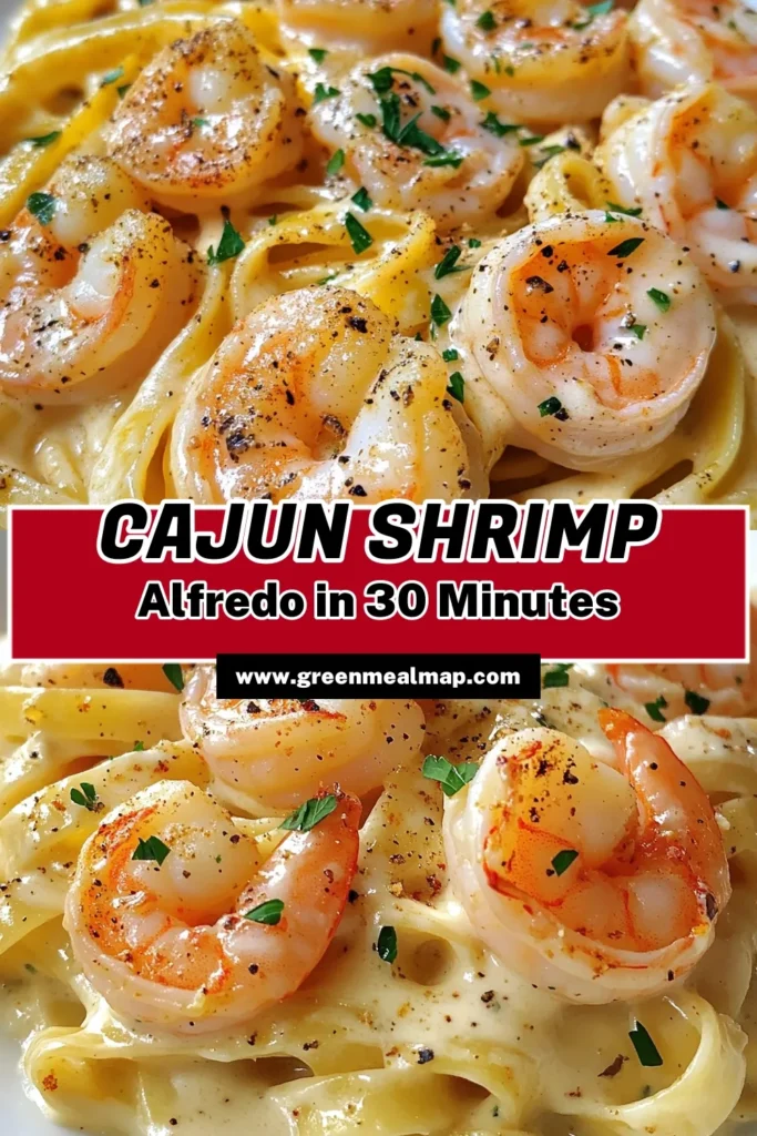 Discover the ultimate Cajun shrimp alfredo recipe that will elevate your dinner routine! This creamy shrimp pasta combines tender fettuccine with flavorful Cajun seasoned shrimp for a delicious Cajun seafood pasta experience. Perfect for an easy shrimp dinner recipe, this fettuccine alfredo with shrimp is ready in just 30 minutes. Save this recipe now for your next meal and impress your family! #CajunShrimpAlfredo #CreamyShrimpPasta #EasyShrimpDinner #PastaLovers