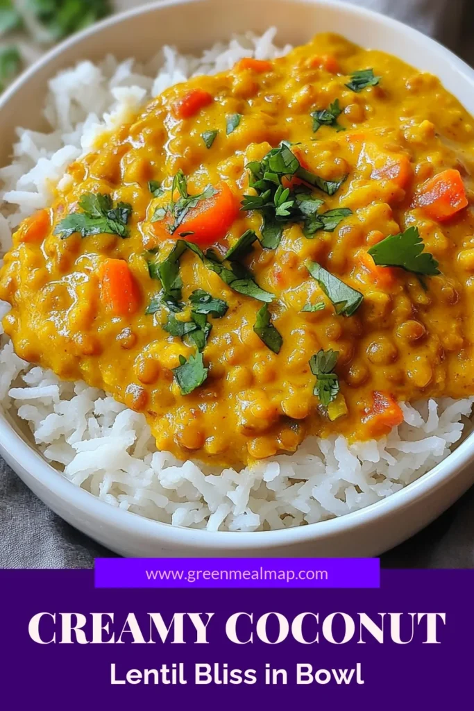 Discover the perfect vegan meal with this creamy coconut lentil curry! This easy coconut curry is not only quick to make, but it's also packed with flavor and nutrition. Follow this vegan lentil curry recipe for a healthy option that the whole family will love. In just 40 minutes, enjoy a delicious dish that pairs wonderfully with rice or naan. Save this recipe for your next cooking adventure! #VeganRecipes #HealthyEating #CoconutCurry #EasyRecipes