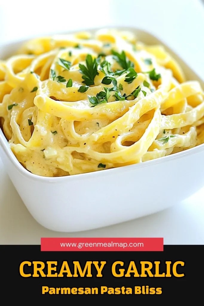 Indulge in this delightful creamy garlic parmesan pasta that's ready in just 20 minutes! Discover how to combine fettuccine, rich cream, aromatic garlic, and savory Parmesan for a meal that's sure to impress. Perfect for a cozy dinner at home, this recipe is both simple and satisfying. Click through to explore this delicious dish and elevate your weeknight meals! #PastaRecipes #GarlicLovers #EasyDinner #CreamyPasta