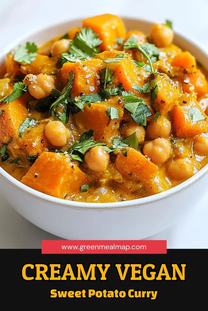 Discover the deliciousness of Vegan Sweet Potato Chickpea Curry, a healthy vegan recipe bursting with flavor! This easy chickpea curry recipe combines creamy coconut milk and vibrant spices to create a satisfying plant-based curry dish. Perfect for meal prep or a cozy dinner, this recipe is sure to impress! Click for the full recipe and enjoy a wholesome meal that's good for you and the planet. #VeganCurry #HealthyEats #PlantBased #CurryLove
