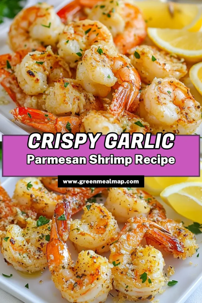 Discover how to make a delicious Garlic Parmesan Shrimp Recipe that's perfect for any occasion! This Air Fryer Shrimp Dinner is quick and easy, making it an ideal Quick Shrimp Appetizer. With just a few simple ingredients, you can whip up Easy Garlic Shrimp that impresses everyone. Try this delightful Parmesan Air Fryer Recipe today! Save this recipe for your next gathering! #ShrimpRecipe #AirFryerRecipes #GarlicShrimp #SeafoodLovers