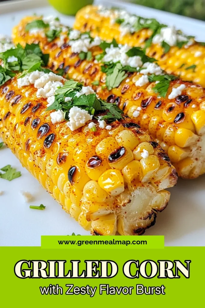 Discover the perfect summer grilling recipe with this Chile Lime Corn recipe! Enjoy succulent grilled corn on the cob, bursting with zesty flavors and topped with cotija cheese for a delicious twist. This easy corn side dish is ideal for BBQs and gatherings. Bring a taste of summer to your table with this mouthwatering treat! Save this recipe for your next cookout! #GrilledCorn #SummerRecipes #CornWithCotija #EasySideDish