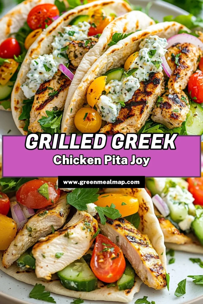 Discover the deliciousness of Greek chicken pita pockets with this Mediterranean chicken recipe! These grilled chicken pita pockets are packed with healthy pita fillings like fresh vegetables and tzatziki sauce for extra flavor. Perfect for a quick meal, this Greek chicken pita is sure to impress. Try this easy tzatziki sauce recipe for a tasty twist. Save this for your next cooking adventure! #GreekChickenPita #HealthyPitaFillings #MediterraneanRecipe #TzatzikiSauce