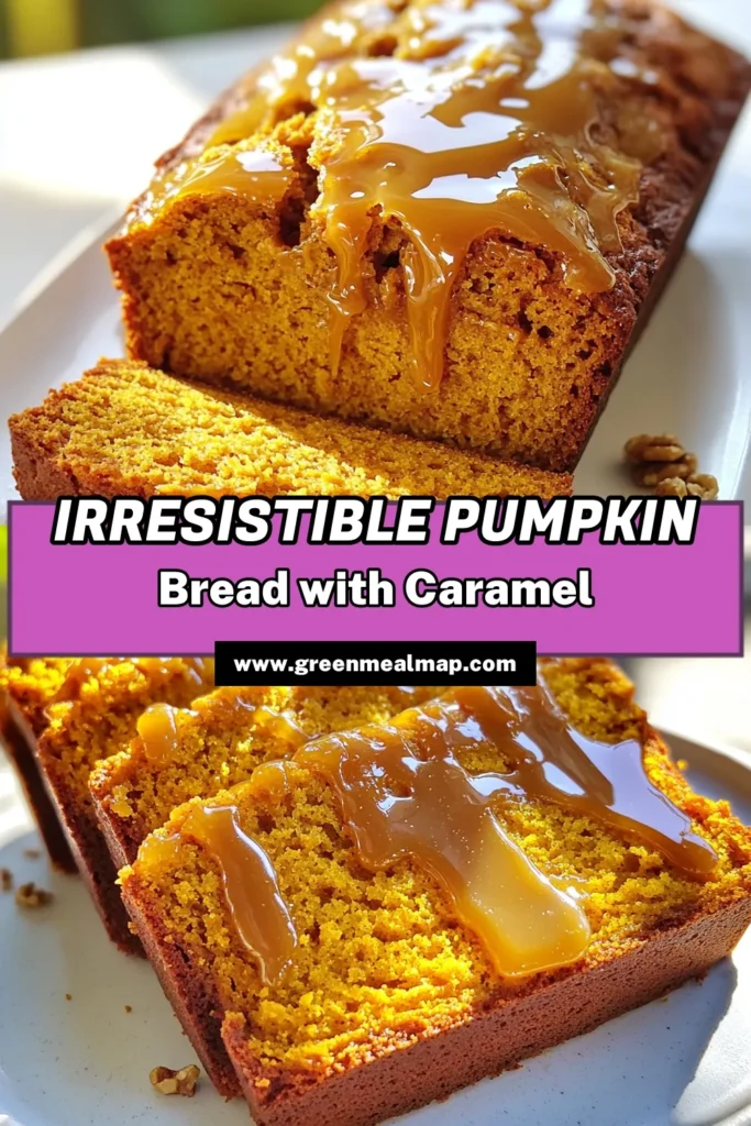 Savor the flavors of fall with this delectable Pumpkin Drizzle Bread with Caramel! This easy recipe combines canned pumpkin puree, warm spices, and a mouthwatering caramel drizzle, perfect for cozy gatherings or a sweet snack. Discover the step-by-step instructions to bake a moist and delicious bread that everyone will love. Click to explore the recipe and elevate your baking game! #PumpkinBread #FallRecipes #CaramelDrizzle #BakingDelights
