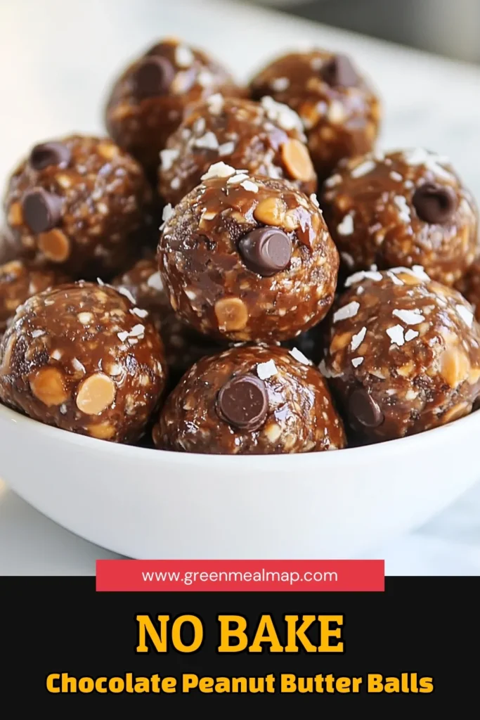 Looking for a nutritious and satisfying treat? These Chocolate Peanut Butter Energy Balls are the perfect addition to your snack routine! Packed with wholesome ingredients, they’re a great option for Healthy Snack Recipes and are easy to whip up thanks to the no-bake method. Try these Gluten-Free Snack Ideas today and indulge in these Flourless Dessert Recipes guilt-free! Save the recipe and enjoy a delicious energy boost! #HealthySnacks #EnergyBalls #NoBakeRecipes #GlutenFreeSnackIdeas