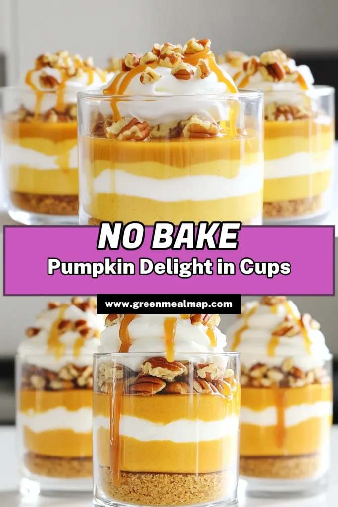 Indulge in the flavors of fall with these No Bake Pumpkin Cheesecake Parfaits! This simple recipe combines creamy pumpkin goodness with crunchy graham cracker layers, perfect for any autumn gathering. Ready in just 20 minutes, these delightful desserts will impress your guests and satisfy your sweet tooth. Click to explore the easy steps and make this seasonal treat today! #NoBakeDessert #PumpkinCheesecake #FallRecipes #EasyDesserts