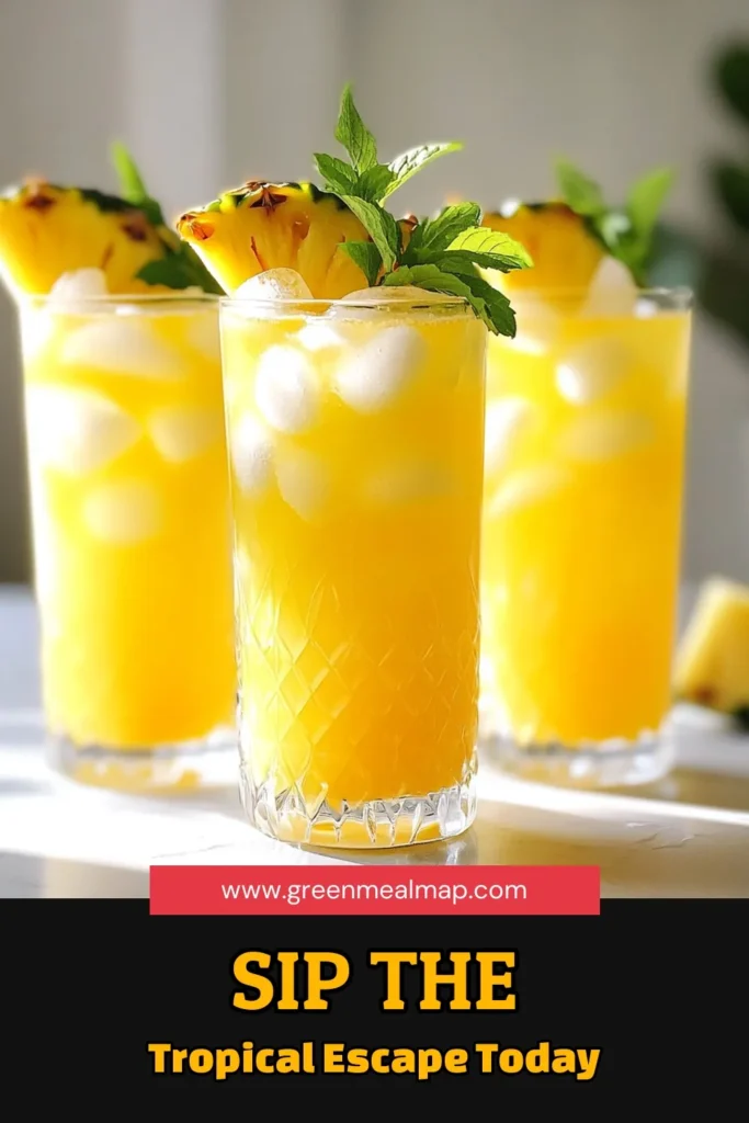 Cool down with this refreshing tropical punch recipe featuring a delightful pineapple coconut drink! Perfect for summer gatherings, this coconut milk mocktail blends fresh pineapple juice, coconut milk, and zesty citrus. Enjoy this non-alcoholic fruit punch that everyone will love. Easy to make and naturally sweetened, it’s a must-have for hot days. Try it today and let the tropical vibes flow. Save this recipe for your next party! #TropicalDrink #SummerPunch #MocktailRecipe #FruitPunch