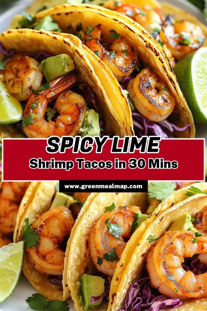 Get ready for a flavor explosion with these Chipotle Lime Shrimp Tacos! This easy shrimp taco recipe features perfectly marinated shrimp, smoky spices, and fresh toppings, making spicy shrimp tacos an instant favorite. Perfect for healthy taco recipes or a quick weeknight meal, these delicious tacos are ready in just 45 minutes. Don't miss out—try this shrimp taco recipe today! Save for later! #ChipotleLimeShrimpTacos #EasyShrimpTacos #SpicyShrimpTacos #HealthyTacoRecipes