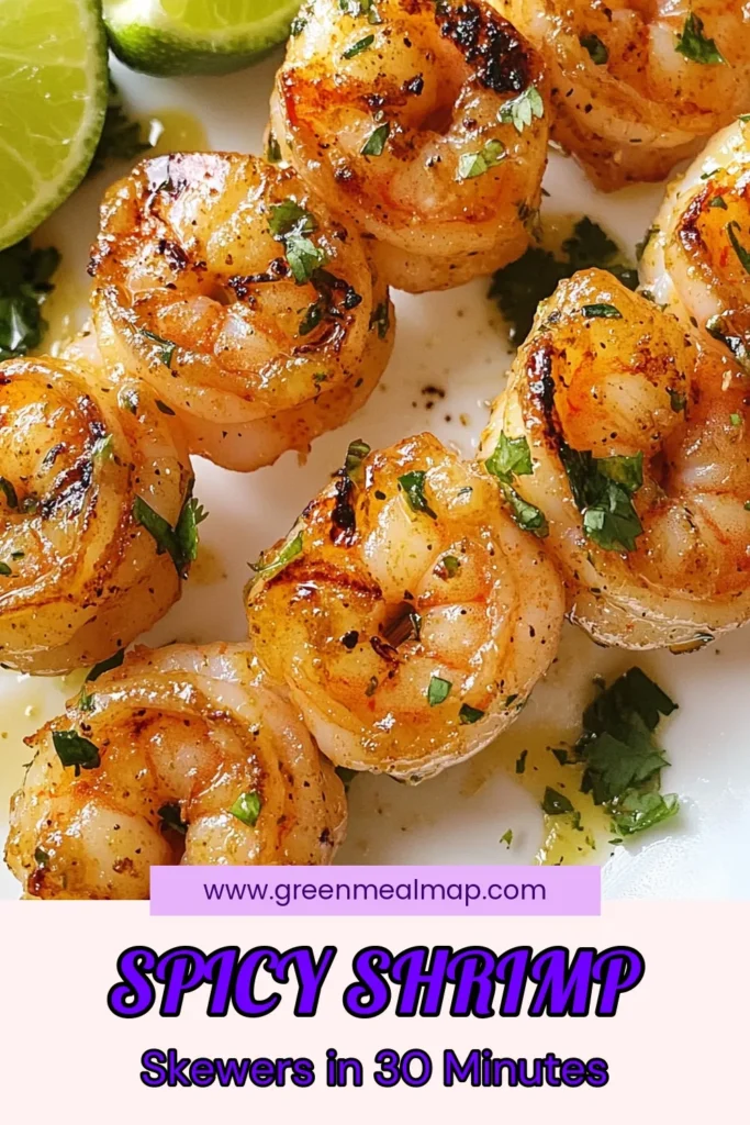 Delight your taste buds with these irresistible chili lime shrimp skewers! This easy shrimp skewers recipe features marinated shrimp bursting with zesty lime and spices, perfect for seafood lovers. Ideal for grilling, these seafood skewers with lime make a flavorful addition to your summer BBQ. Get ready to impress your guests with this quick and delicious grilled shrimp recipe. Try it today and enjoy a burst of flavor! #ShrimpSkewers #GrilledShrimp #SeafoodRecipes #EasyRecipes
