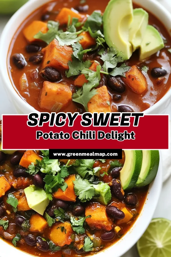Looking for a deliciously spicy sweet potato chili that's both healthy and easy to make? Try this vegetarian chili with sweet potatoes and black beans! This black bean chili recipe is packed with flavor, featuring a perfect blend of spices and fresh ingredients. Whip up this easy chili with black beans for a cozy meal any day. Don't forget to save this healthy spicy chili recipe for your next cooking adventure! #VegetarianChili #SweetPotatoes #ChiliRecipe #HealthyEating