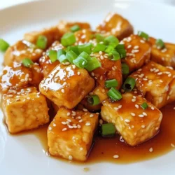 Crispy Honey Garlic Tofu Quick and Tasty Treat