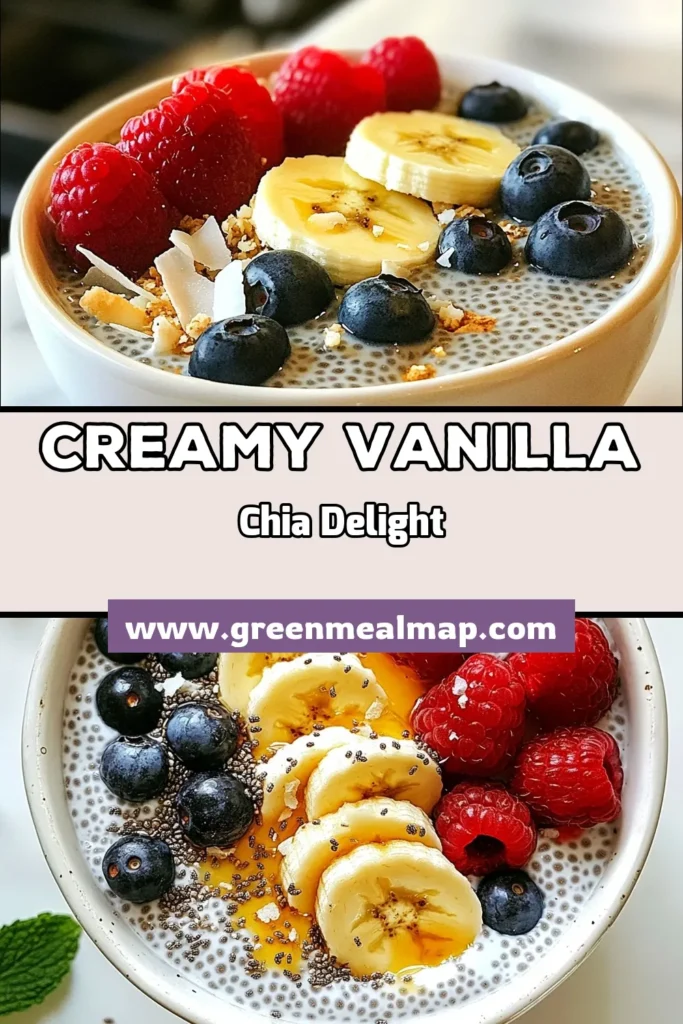 Indulge in this delicious Vanilla Bean Chia Pudding, an easy chia pudding recipe that's not only simple but also a great addition to your healthy chia seed recipes. This vegan vanilla dessert is creamy and satisfying, perfect for any time of day. With just a few ingredients, you can create a delightful plant-based dessert that's packed with nutrients. Try it today—your taste buds will thank you! #VanillaChiaPudding #PlantBasedDesserts #VeganDessert #HealthyChiaSeedRecipes