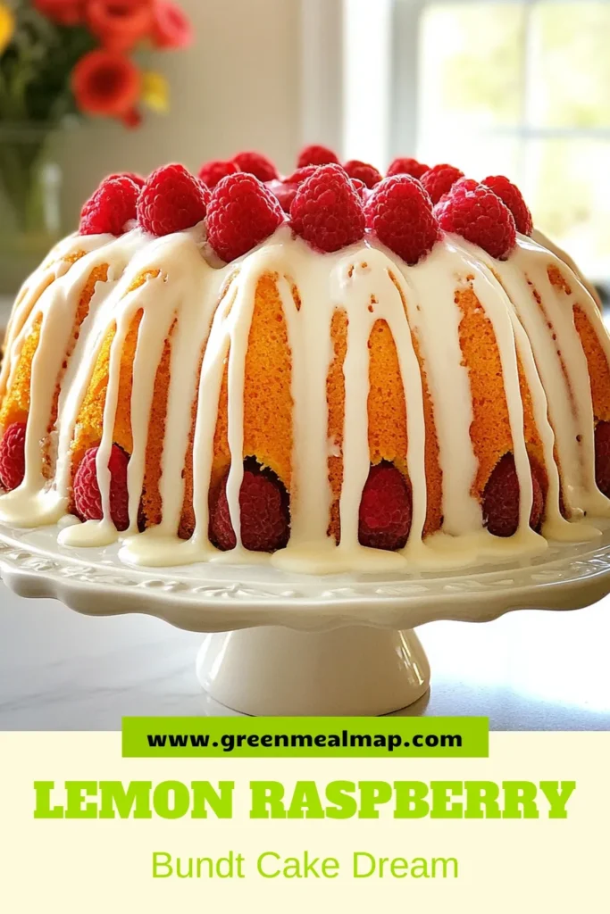 Indulge in the delightful flavors of a Lemon Raspberry Bundt Cake! This easy bundt cake combines zesty lemon and fresh raspberries for a refreshing dessert. Perfect for any occasion, this lemon cake recipe features a delicious glaze that adds a touch of sweetness. Try this raspberry dessert recipe for an unforgettable treat that everyone will love. Save and share this recipe! #LemonRaspberryBundtCake #EasyBundtCake #LemonCakeRecipe #RaspberryDessertRecipe