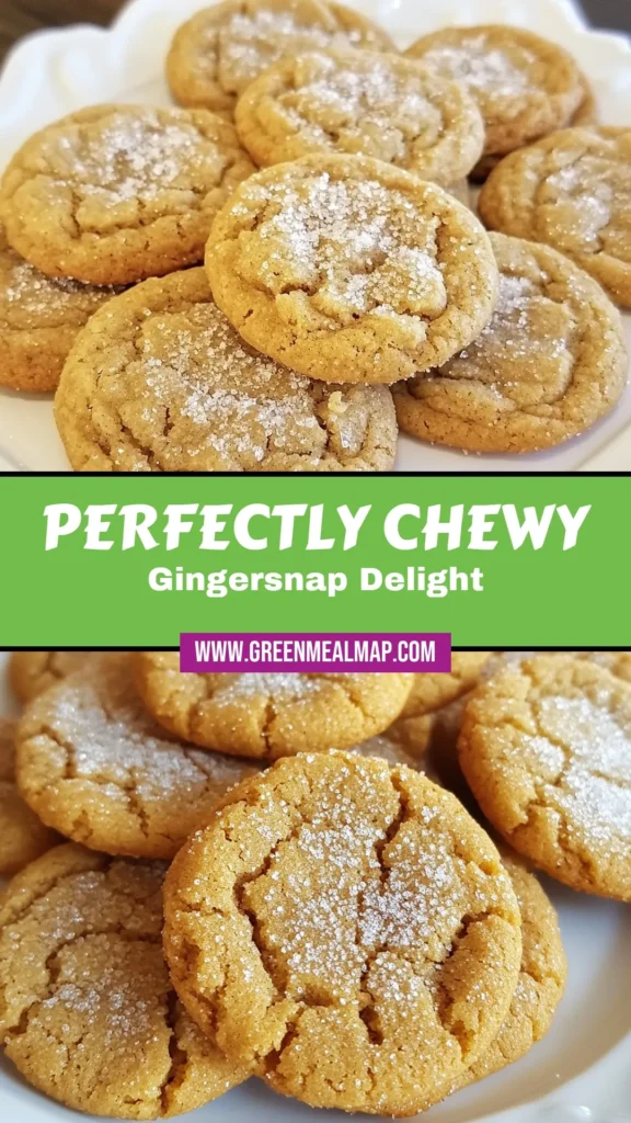 Indulge in the warmth of homemade gingersnap cookies with this easy, chewy gingersnap cookies recipe! Perfect for cozy gatherings or a sweet treat any day, these classic ginger cookie delights feature a perfect blend of spices and a delightful chewy texture. Discover why these are the best gingersnap cookies around! Try this homemade gingersnap recipe today and savor every bite. Save this pin for your next baking adventure! #ChewyGingersnapCookies #GingersnapRecipe #EasyCookieRecipes #Baking