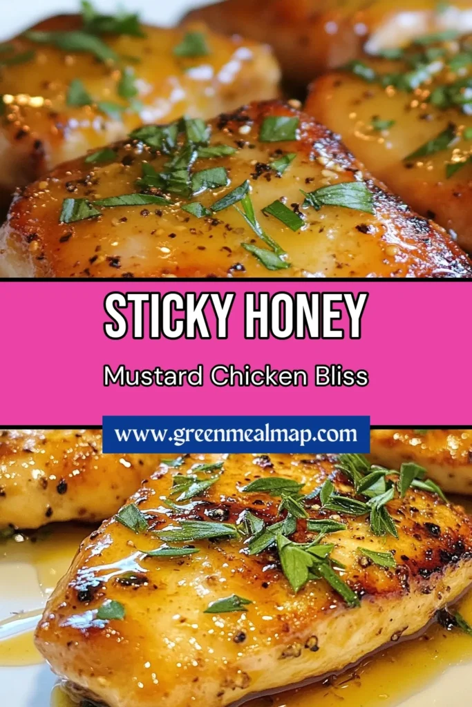 Looking for a delicious and healthy dinner option? Try this easy honey mustard chicken recipe! Perfectly glazed chicken breasts are baked to perfection, making it a fantastic oven baked chicken recipe for any weeknight meal. With simple ingredients, this healthy chicken recipe is sure to please the whole family. Don’t miss out—save this recipe for your next easy chicken dinner! #HoneyMustardChicken #GlazedChickenBreast #EasyDinner #HealthyRecipes