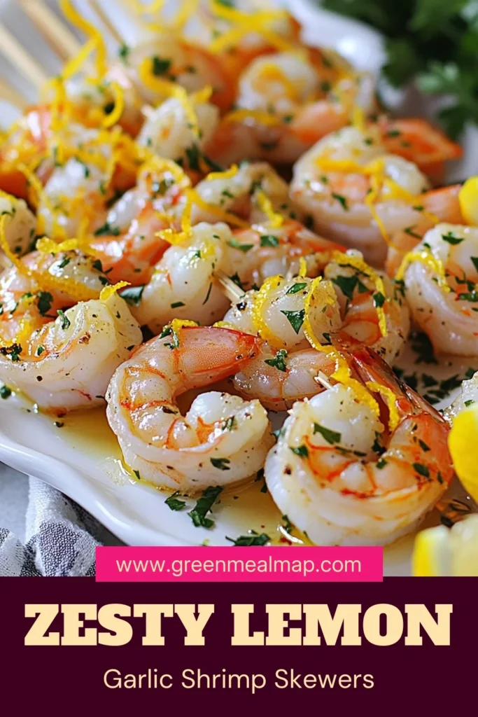 Looking for a delightful Lemon Garlic Shrimp Recipe? Try these Grilled Shrimp Skewers that are perfect for any BBQ! This Easy Shrimp Marinade combines lemon juice, garlic, and spices for a burst of flavor in just 30 minutes. An excellent choice for Healthy Shrimp Recipes and Quick Seafood Dishes, these skewers are sure to impress your guests! Save this recipe now and enjoy a tasty meal tonight! #ShrimpSkewers #SeafoodRecipes #HealthyEating #GrillingIdeas