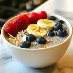 - 1/2 cup chia seeds - 2 cups almond milk (or any plant-based milk) - 1 vanilla bean (or 1 tsp vanilla extract) - 2 tablespoons maple syrup (or honey) - A pinch of sea salt To make this delightful pudding, start with chia seeds. These tiny seeds are rich in fiber and protein. They soak up liquid and create a thick, creamy texture. Next, choose your milk. Almond milk works great, but feel free to use any plant-based milk you like. Vanilla bean adds a lovely flavor. If you can't find it, vanilla extract is a good substitute. Maple syrup or honey sweetens your pudding. A pinch of sea salt balances the flavors and brings out the sweetness. - Fresh berries - Sliced banana - Granola - Toasted coconut flakes Toppings make your chia pudding even better. Fresh berries add color and sweetness. Sliced banana gives a nice creaminess. Granola adds crunch, while toasted coconut flakes bring a tropical twist. You can mix and match these toppings to make your pudding exciting and delicious! {{ingredient_image_1}} - First, gather your ingredients. You need chia seeds, almond milk, vanilla bean, maple syrup, and sea salt. - In a mixing bowl, combine all these ingredients. Add 1/2 cup of chia seeds and 2 cups of almond milk. - Now, scrape the seeds from your vanilla bean and add them to the bowl. If you don’t have a vanilla bean, use 1 teaspoon of vanilla extract instead. - Add 2 tablespoons of maple syrup and a pinch of sea salt. - Whisk the mixture well to prevent clumping. Make sure the chia seeds blend evenly with the liquids. - Cover the bowl with plastic wrap or a lid. Place it in the fridge. - Let it chill for at least 4 hours or overnight. This allows the chia seeds to absorb the liquid. - The pudding will turn thick and creamy. Before serving, stir the pudding well. If it's too thick, add a splash of almond milk to adjust it. - Once the pudding is ready, scoop it into bowls or jars. - You can add your favorite toppings. Fresh berries, sliced banana, granola, or toasted coconut flakes work great. - Enjoy this tasty, healthy treat cold! To make the best vanilla bean chia pudding, you need the right texture. If your pudding is too thick, add more almond milk. This will help it become creamier. Stir well after adding milk to mix everything evenly. For a smooth flavor, mix the ingredients well at the start. This helps distribute the vanilla bean and maple syrup evenly. You can make your chia pudding even better. Try adding spices like cinnamon or nutmeg for warmth. You can also use extracts like almond or coconut for a twist. If you want to switch things up, swap maple syrup for honey or agave nectar. Each choice changes the taste and keeps it fun. How you serve your pudding matters. Jarring it can create a beautiful layered look. This makes it appealing to the eye. Use seasonal toppings for extra color and freshness. Fresh berries or banana slices brighten the dish. Granola adds crunch, while toasted coconut gives a tropical vibe. These toppings not only taste great but also make your pudding look amazing. Pro Tips Use Fresh Ingredients: Fresh berries and ripe bananas not only enhance the flavor but also add vibrant colors to your chia pudding. Experiment with Flavors: Try adding a pinch of cinnamon or nutmeg for a warm flavor twist, or incorporate cacao powder for a chocolatey version. Make It Ahead: Chia pudding can be prepared up to 5 days in advance, making it a convenient option for meal prep or quick breakfasts. Adjust Sweetness: Taste your mixture before refrigerating, and feel free to adjust the amount of maple syrup or honey to suit your personal preference. {{image_2}} You can change the taste of your vanilla bean chia pudding easily. Here are two fun ideas: - Chocolate vanilla bean chia pudding: Add 2 tablespoons of cocoa powder to your mixture. This gives it a rich chocolate flavor. You can also sprinkle some chocolate chips on top for extra sweetness. - Coconut vanilla bean chia pudding: Swap almond milk for coconut milk. This adds a tropical twist. You can also top it with toasted coconut flakes for more crunch. It’s simple to make this pudding fit your diet: - Nut-free alternatives: Use oat milk or rice milk instead of almond milk. This keeps your pudding nut-free and just as tasty. - Sugar-free options: Replace maple syrup with mashed bananas or stevia. This way, you can enjoy a sweet treat without added sugar. You can serve your chia pudding in several cool ways: - Chia pudding parfaits: Layer your pudding with fresh fruit and granola in a tall glass. This makes it look fancy and adds great textures. - Layered dessert cups: Alternate layers of chia pudding with yogurt or mousse. This creates a beautiful dessert that impresses everyone. Chia pudding lasts about 4 to 5 days in the fridge. Store it in an airtight container to keep it fresh. Glass jars or plastic containers with lids work well. This keeps the pudding safe from smells and helps it stay creamy. Yes, you can freeze chia pudding. It freezes well and lasts for up to 2 months. To thaw, place it in the fridge overnight. You can also leave it at room temperature for a few hours. Once thawed, stir well. If it's too thick, mix in a little almond milk to get the right texture. Check for any off smells or a change in color. If you see mold, toss the pudding. If it tastes sour, it’s best to throw it away. Always trust your senses; they are your best guide for food safety. How to make chia pudding without vanilla beans? You can skip the vanilla bean and use 1 teaspoon of vanilla extract instead. It’s easier and still gives great flavor. Just add it to your mixing bowl with the other ingredients. You can also try almond extract for a different twist. Can I use other types of milk? Yes, you can use any plant-based milk. Soy milk or coconut milk works well too. Cow's milk is fine if you prefer dairy. Each milk gives a unique taste, so feel free to experiment. What are the health benefits of chia seeds? Chia seeds are packed with fiber, protein, and healthy fats. They help keep you full and support digestion. They also contain omega-3 fatty acids, which are good for heart health. Plus, they are rich in antioxidants. How many calories are in vanilla bean chia pudding? Each serving of vanilla bean chia pudding has about 180 calories. This can vary based on your toppings. Fresh fruits and nuts can add more nutrients and flavor without too many extra calories. Can I use honey instead of maple syrup? Yes, honey is a great substitute. It adds sweetness and pairs well with chia seeds. Just use the same amount as maple syrup. If you prefer a vegan option, stick with maple syrup. What can I substitute for almond milk? If you need a nut-free option, try oat milk or rice milk. Both are smooth and mild in flavor. You can also use hemp milk for a boost of protein. Adjust the amount based on your taste. You have learned how to make delicious chia pudding with simple ingredients and easy steps. We covered the main ingredients like chia seeds and almond milk, plus some tasty toppings. Remember to chill the pudding for the best texture and flavor. You can also try fun variations and tricks to make it unique. Store it right, and you'll enjoy this treat for days. Now, use what you've learned to create your own tasty chia pudding!