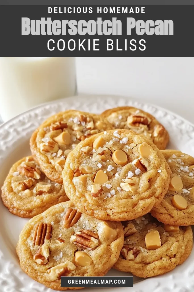Indulge in the sweet delight of butterscotch pecan cookies, the perfect easy cookie recipe for any occasion! These homemade cookie treats blend rich butterscotch chips and crunchy pecans, making them a standout in your pecan dessert recipes. With just a few simple ingredients, you can create these delicious butterscotch dessert ideas in no time. Save this recipe and impress your friends and family today! #ButterscotchPecanCookies #EasyCookieRecipe #PecanDessertRecipes #HomemadeTreats