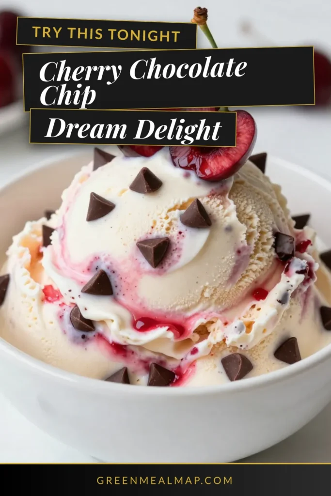 Indulge in this delicious cherry chocolate chip ice cream that's perfect for summer! This no churn ice cream recipe combines fresh cherries and rich chocolate chips for a delightful twist on homemade ice cream. Easy to make and incredibly refreshing, this fresh cherry dessert will be your go-to treat. Don’t miss out on this must-try summer ice cream recipe – save it now! #IceCreamRecipe #CherryDessert #SummerTreats #NoChurnIceCream