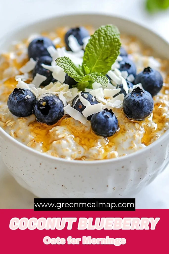 Indulge in a nutritious start to your day with these blueberry coconut overnight oats! This easy overnight oats recipe combines rolled oats, creamy coconut milk, and fresh blueberries for a deliciously healthy breakfast. Perfect for meal prep, this coconut milk oatmeal is not only tasty but also packed with nutrients. Try this chia seed oatmeal recipe for a filling and satisfying morning boost. Save this recipe for your healthy breakfast ideas! #OvernightOats #HealthyBreakfast #ChiaSeeds #MealPrep