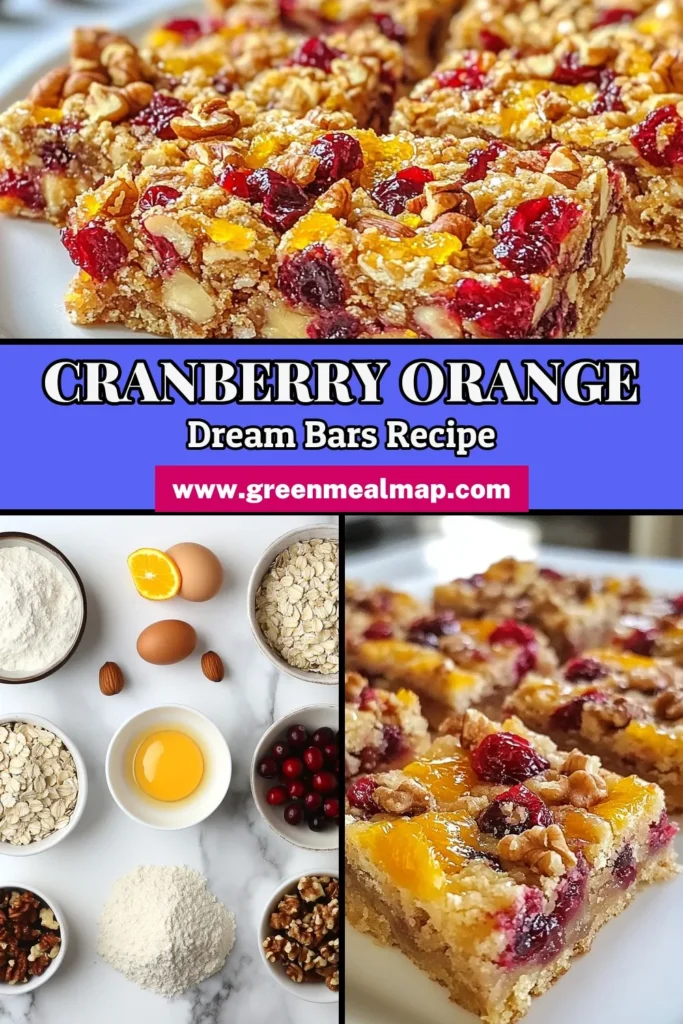 Indulge in these delicious Cranberry Orange Bliss Bars, the perfect easy cranberry dessert recipe for any occasion. Packed with healthy orange bars flavor, these homemade cranberry snacks are a delightful treat you can whip up in no time. Made with fresh cranberries and a hint of orange zest, they're a must-try! Bake with cranberries today and enjoy a burst of sweetness! Save this recipe now! #CranberryOrangeBlissBars #HealthyDessert #BakingWithCranberries #SnackTime