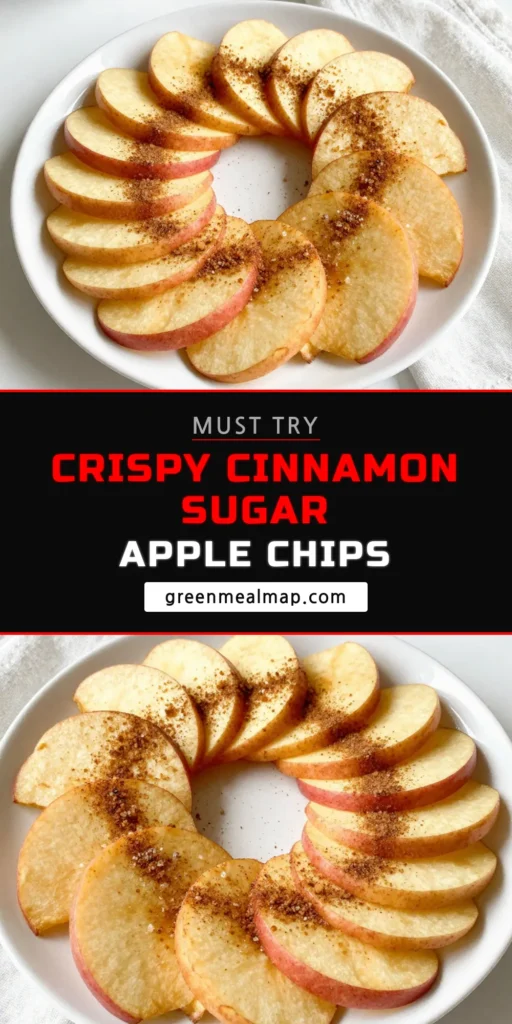 Looking for a tasty yet healthy snack? Try this crispy apple chips recipe featuring homemade cinnamon sugar! These easy apple chip recipes use fresh Fuji apples and are baked to perfection, making them a guilt-free treat. Follow the simple Fuji apple chip instructions for delicious, healthy baked apple chips that everyone will love. Save this recipe for a crunchy snack any time! #CinnamonSugar #HealthySnacks #AppleChips #BakedGoodies